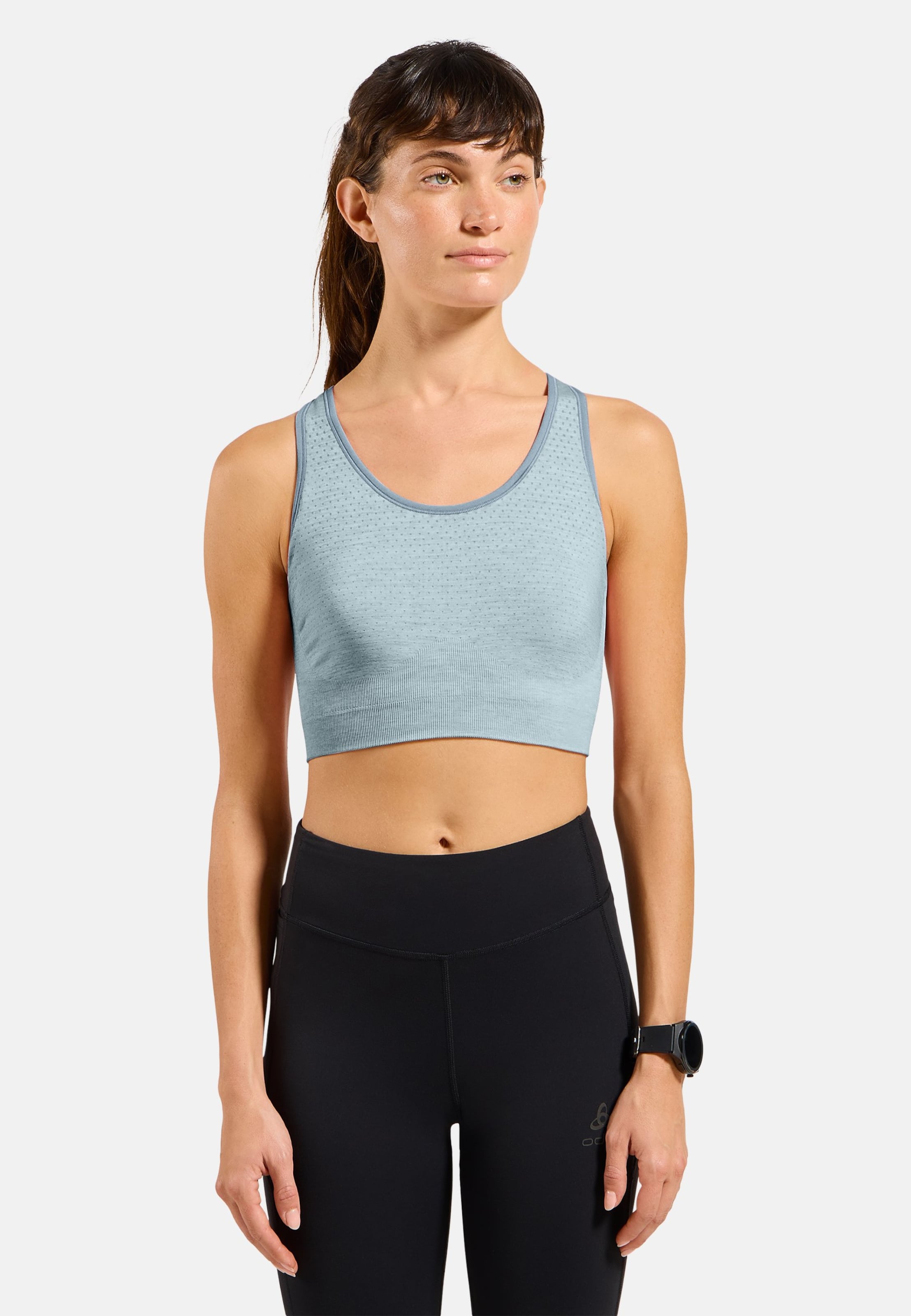 Odlo Seamless Sport-BH mit mittlerem Halt für Damen, M, blau