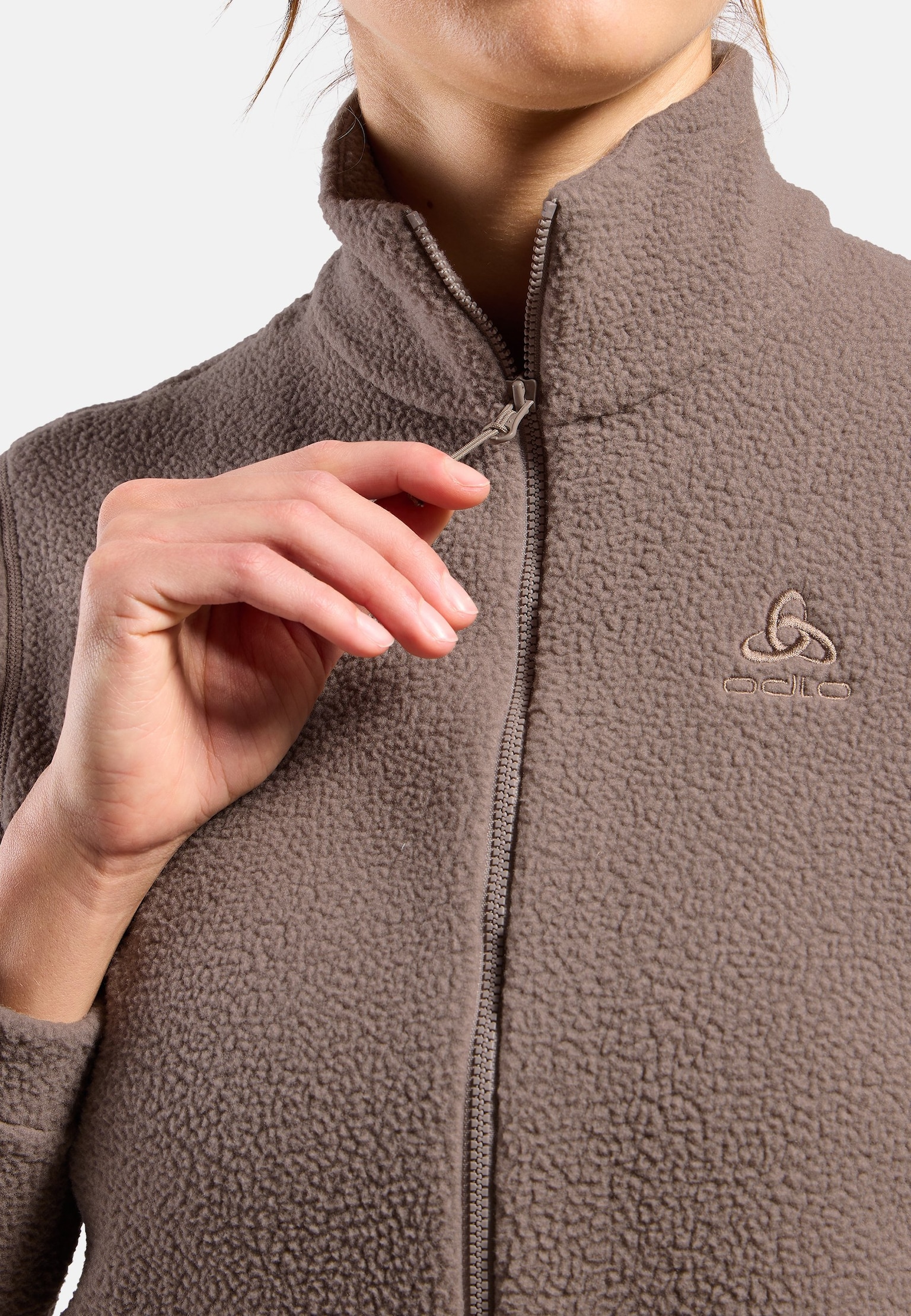 Mid Layer Half-Zip Essential High Pile Solid