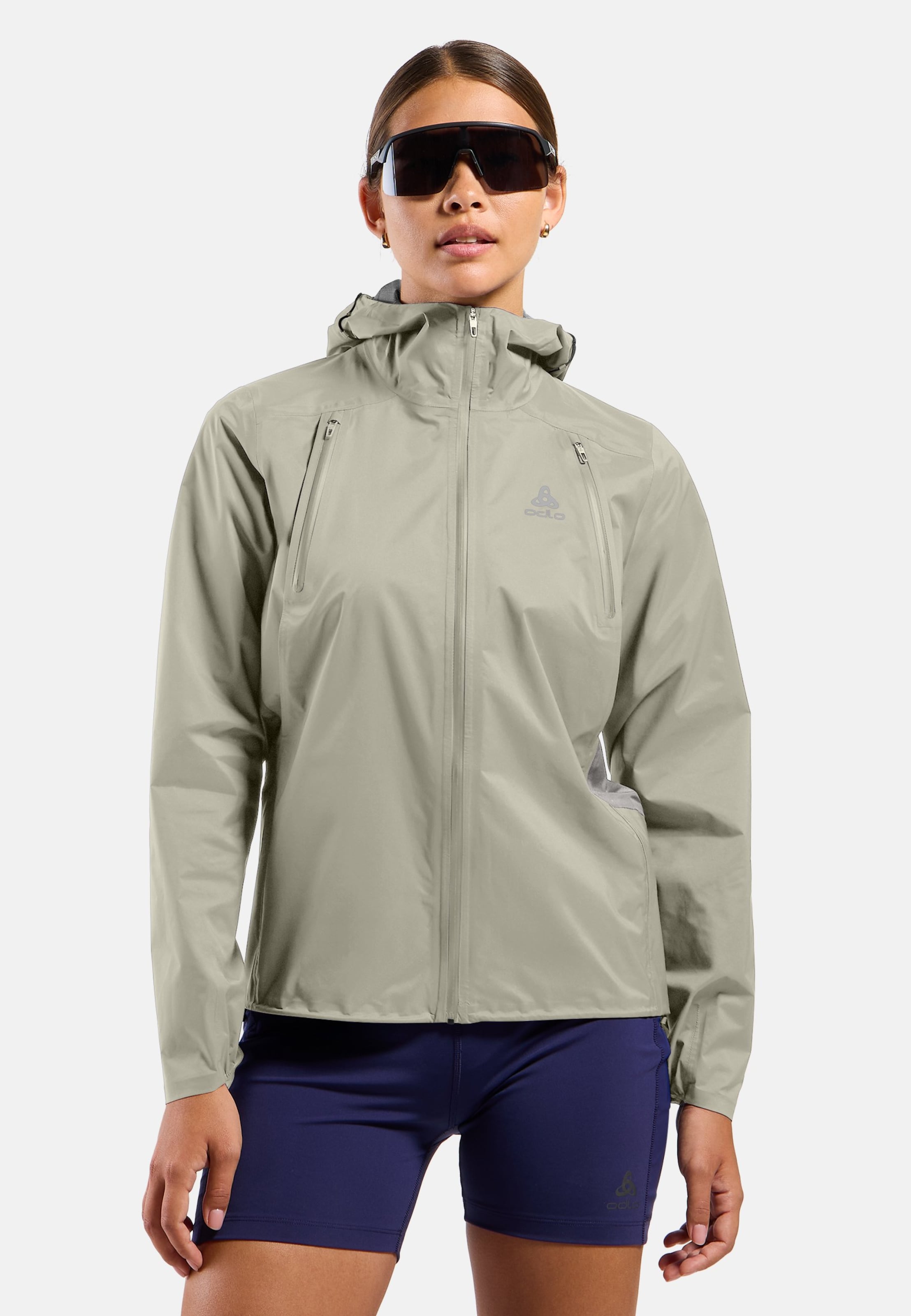 Odlo X-Alp Waterproof Pro Laufjacke für Damen - Trail Running, Wandern - beige, L