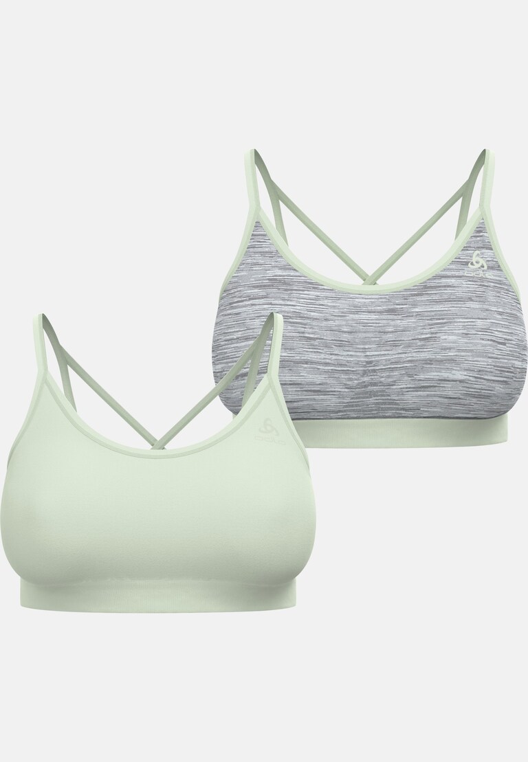 The Seamless soft-support reversible sports bra