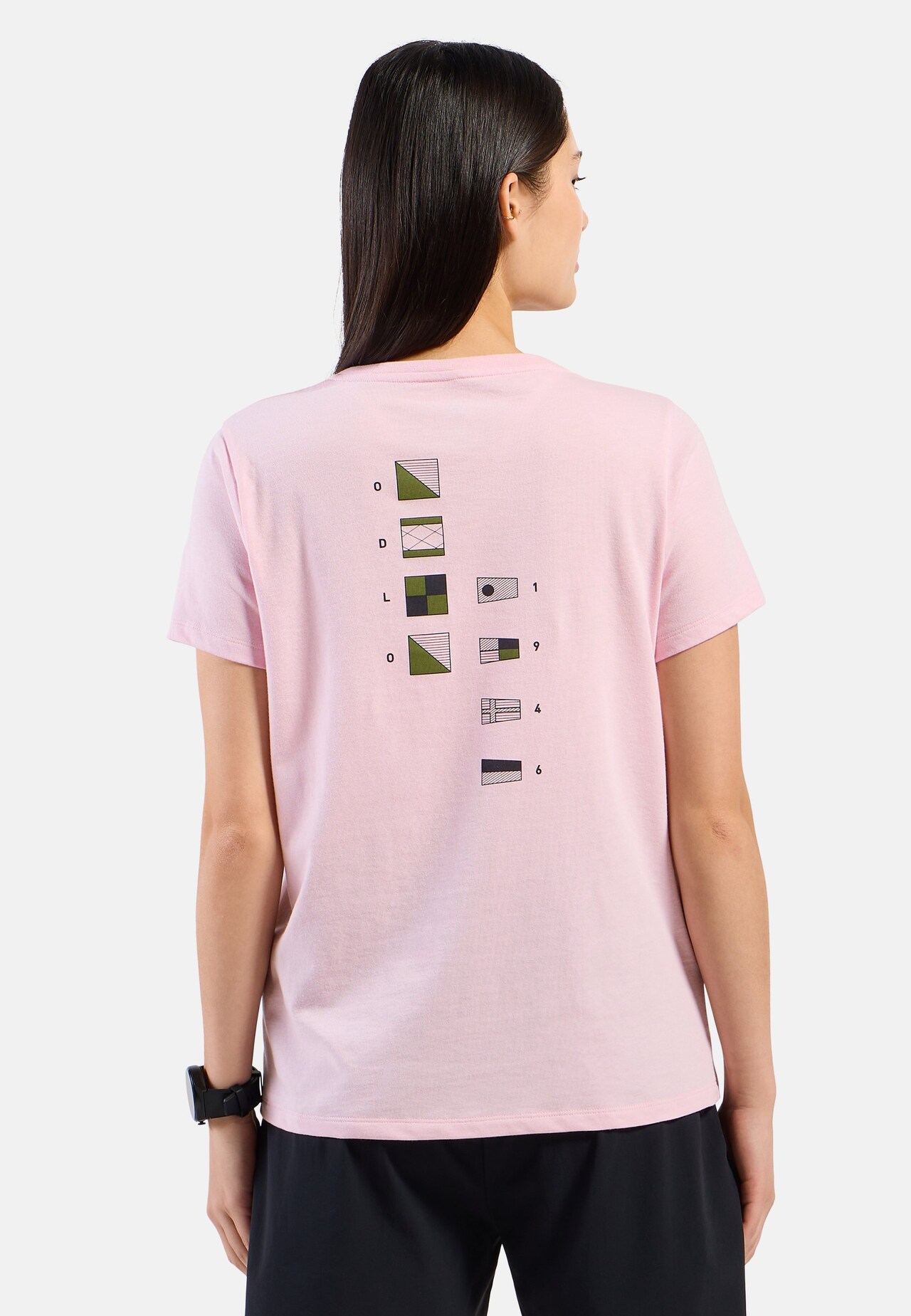 T-shirt Odlo Flags in misto cotone
