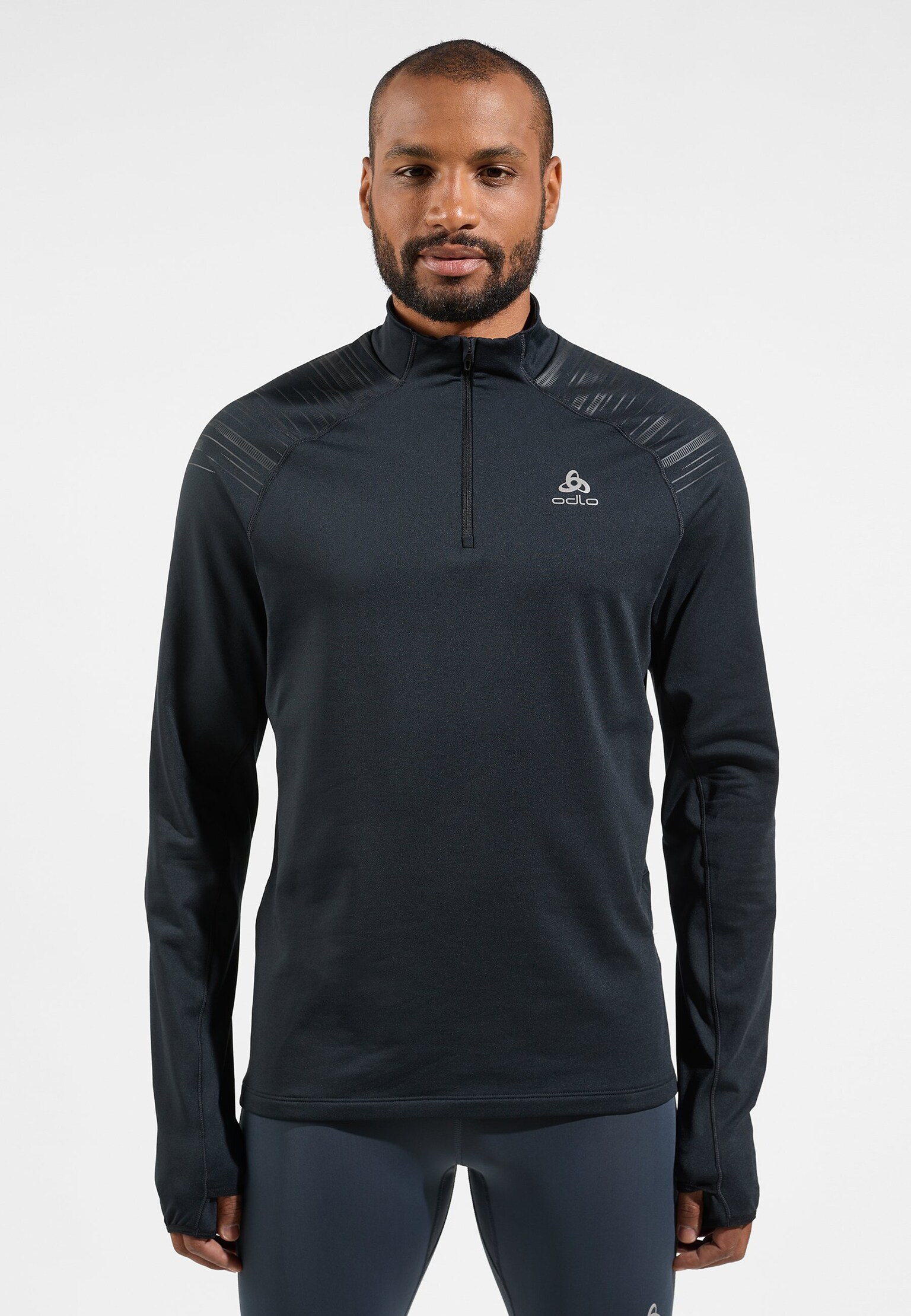 Mid layer running X-Alp Ceramiwarm con mezza zip