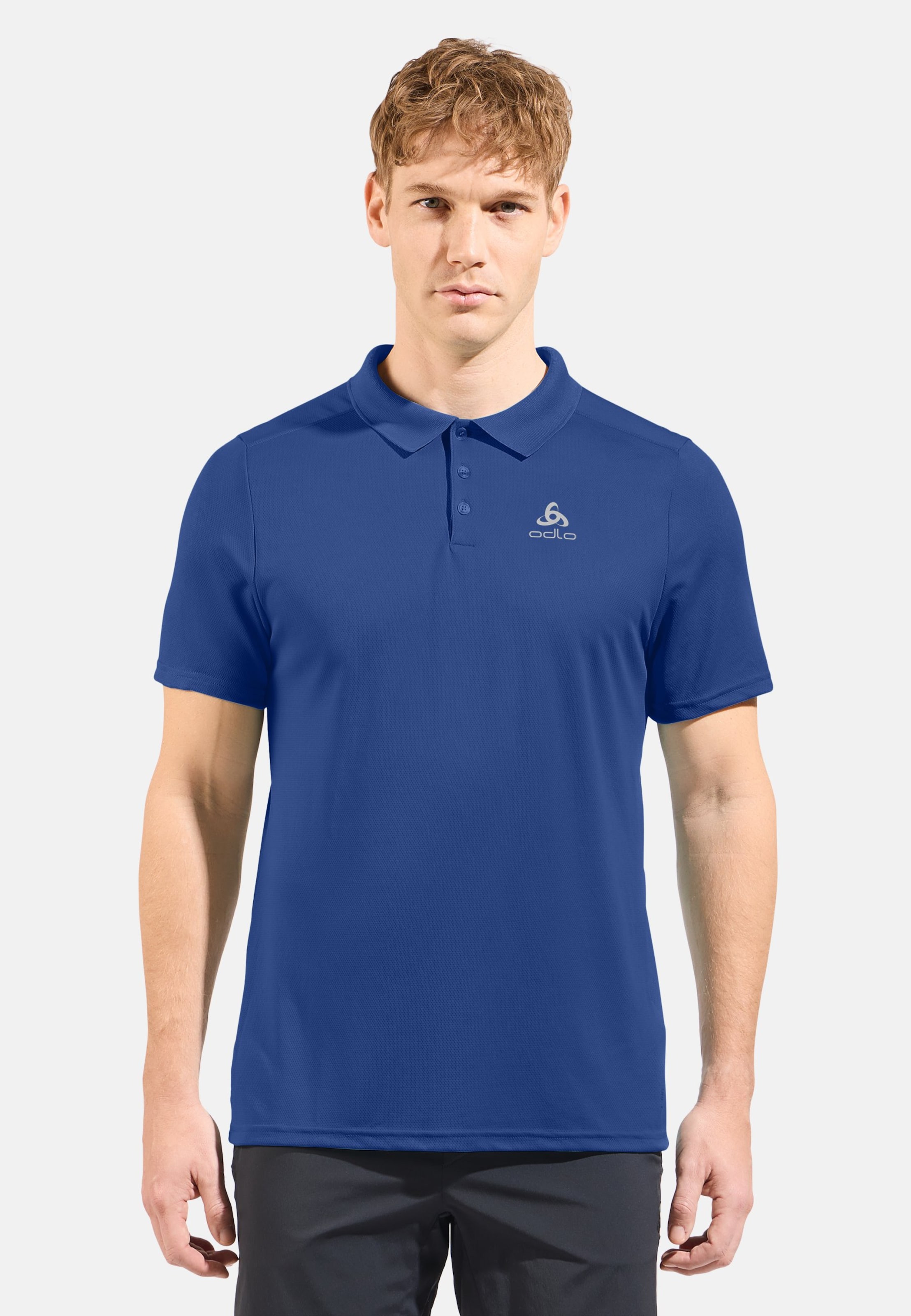 Odlo F-Dry Poloshirt für Herren - Wandern, Casual Comfort - blau, XXL