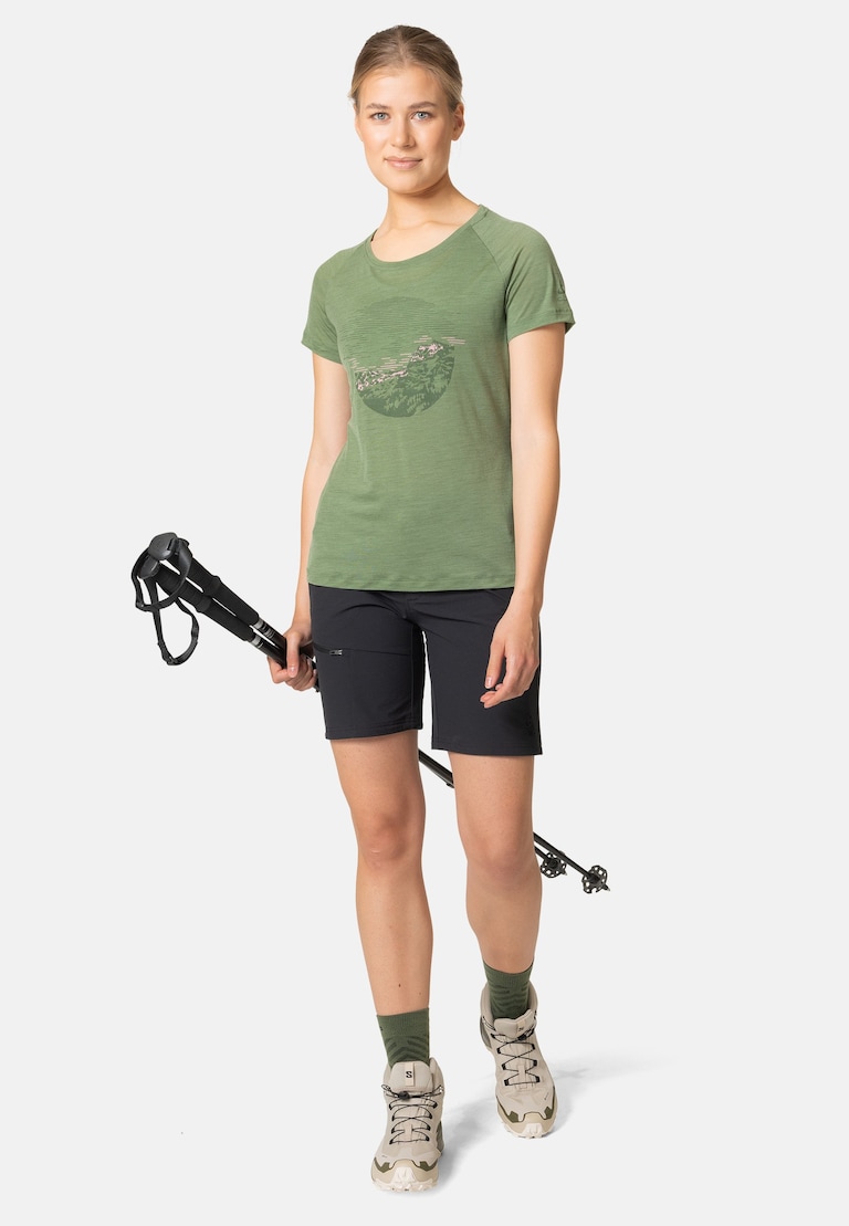 The Ascent Performance Wool Light sunrise t-shirt