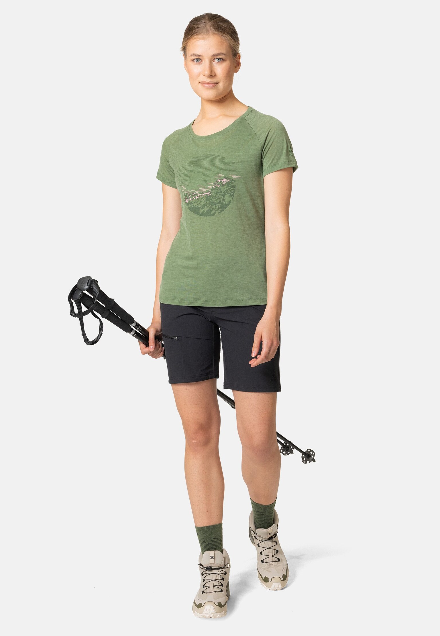 The Ascent Performance Wool Light sunrise t-skjorte