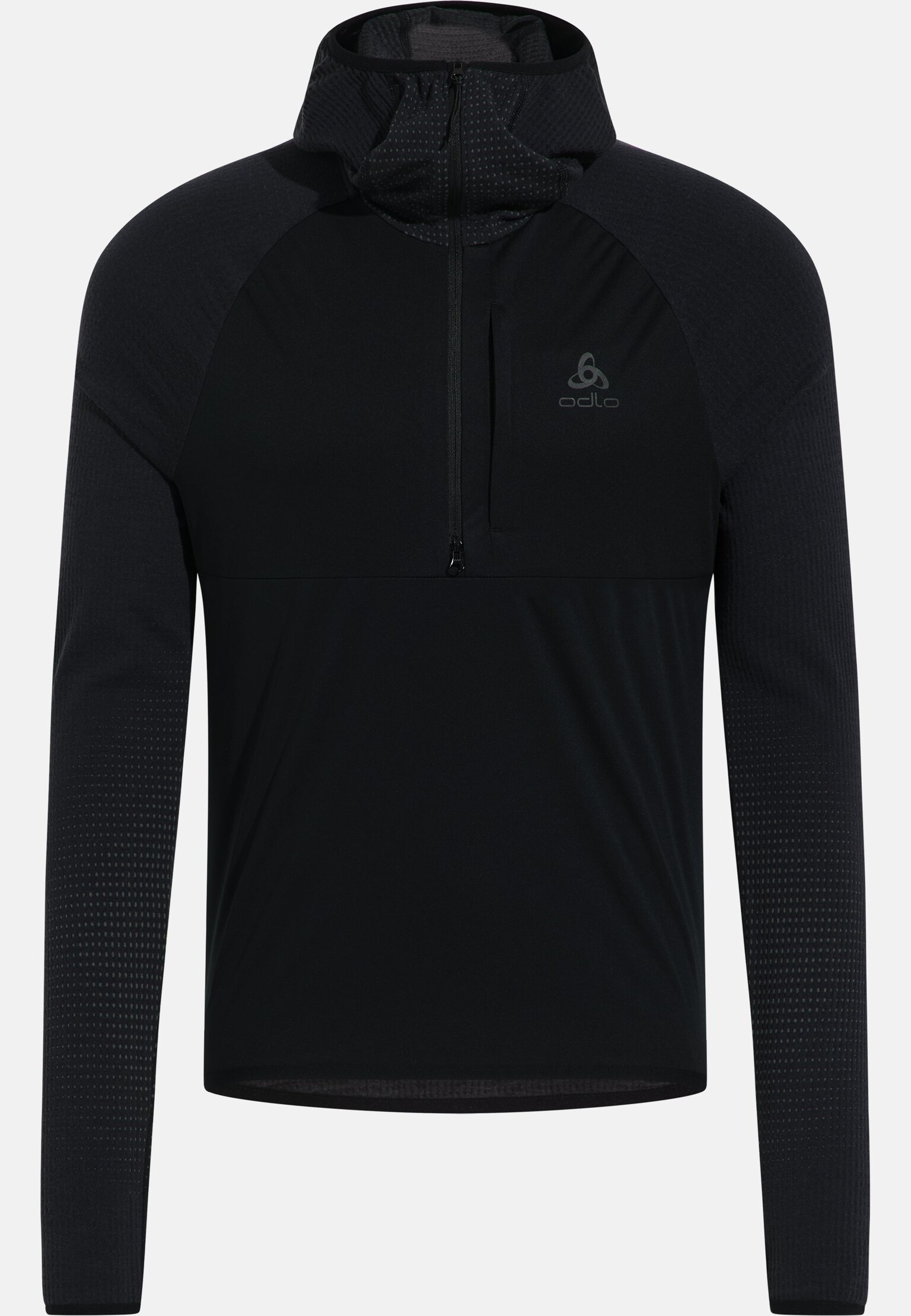 Mid layer con cappuccio antivento senza cuciture Zeroweight Pro Performance Wool