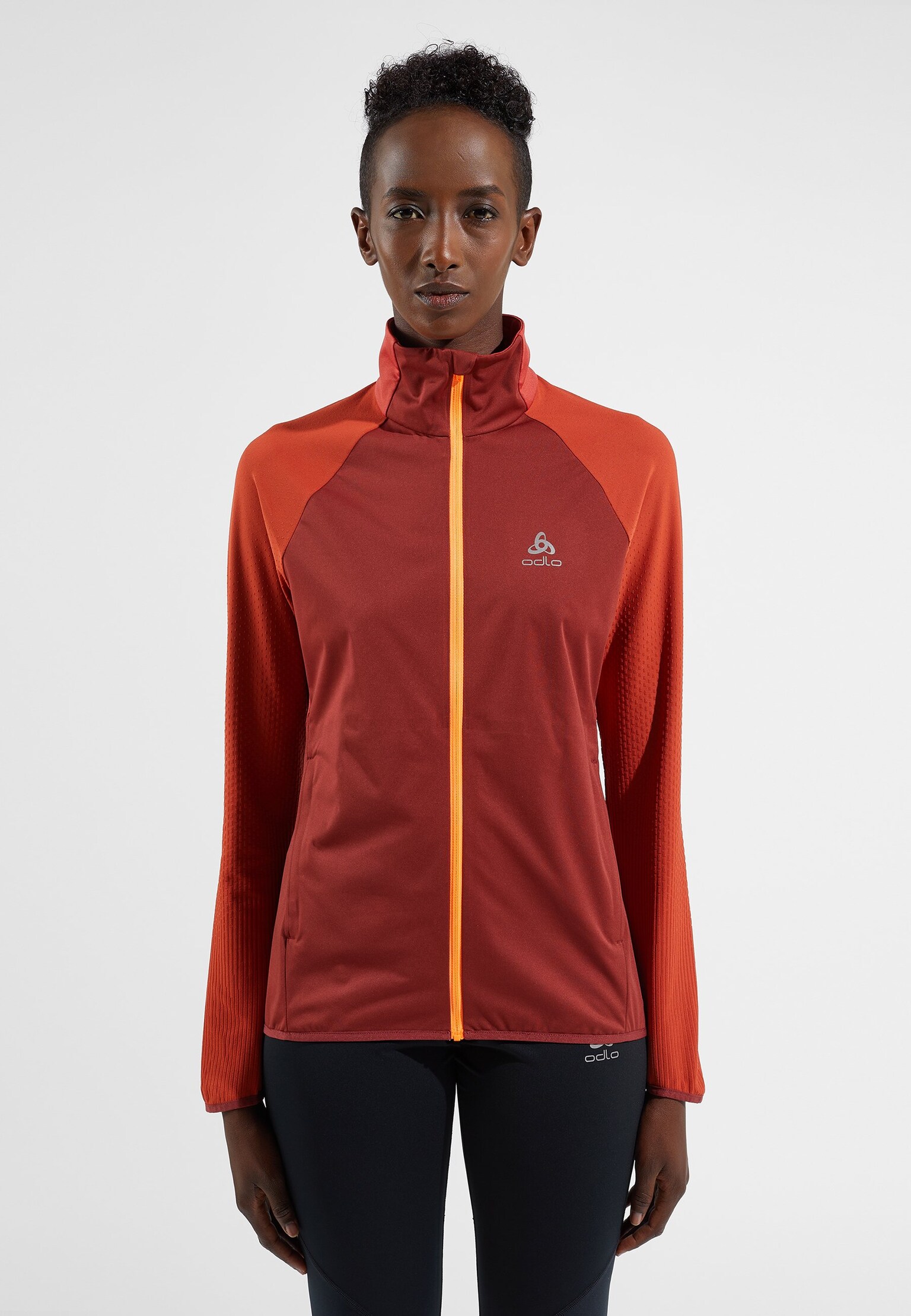 The women's Zeroweight Warm hybrid running jacket