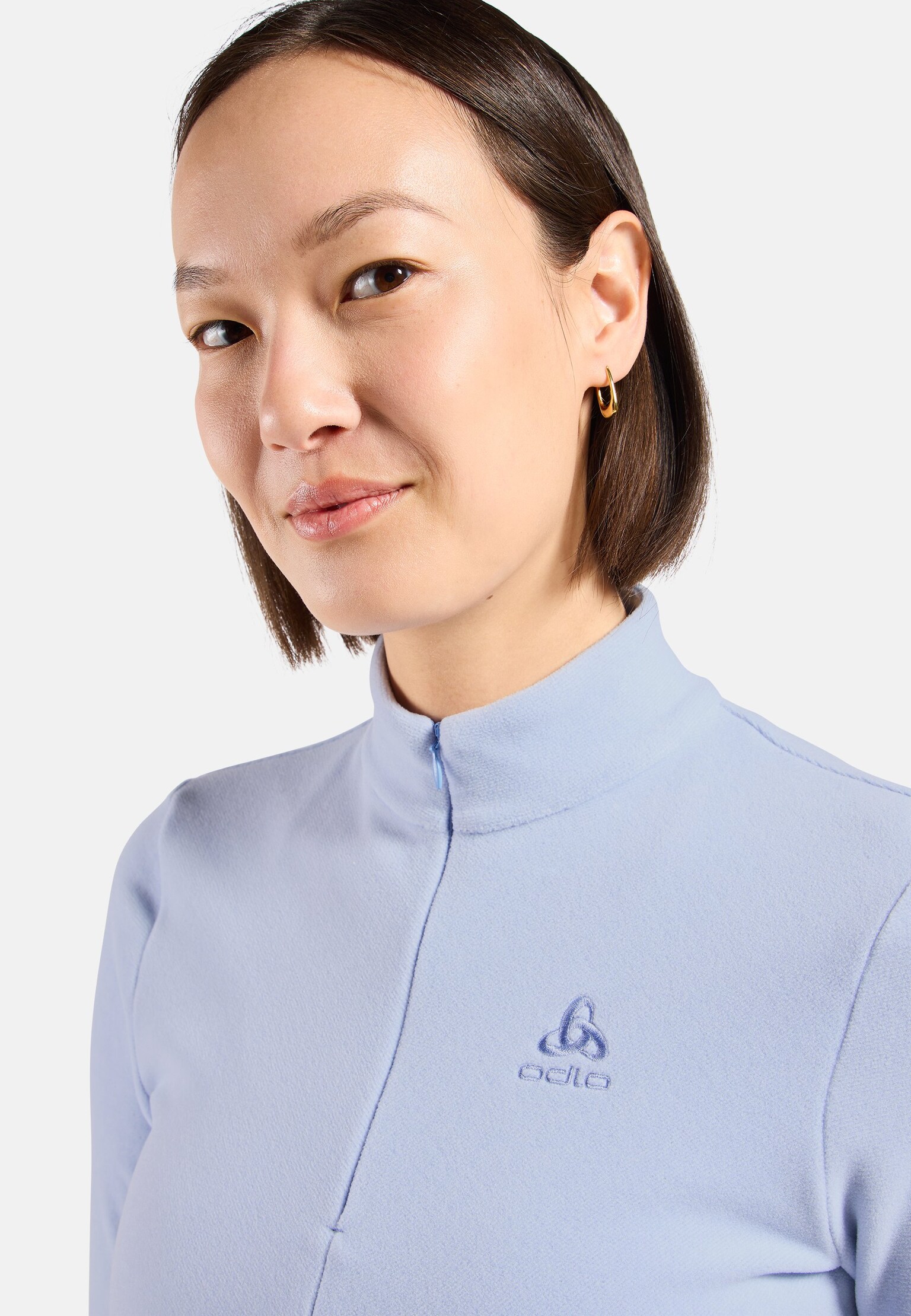 Pull technique à col ½ zippé Roy pour femme