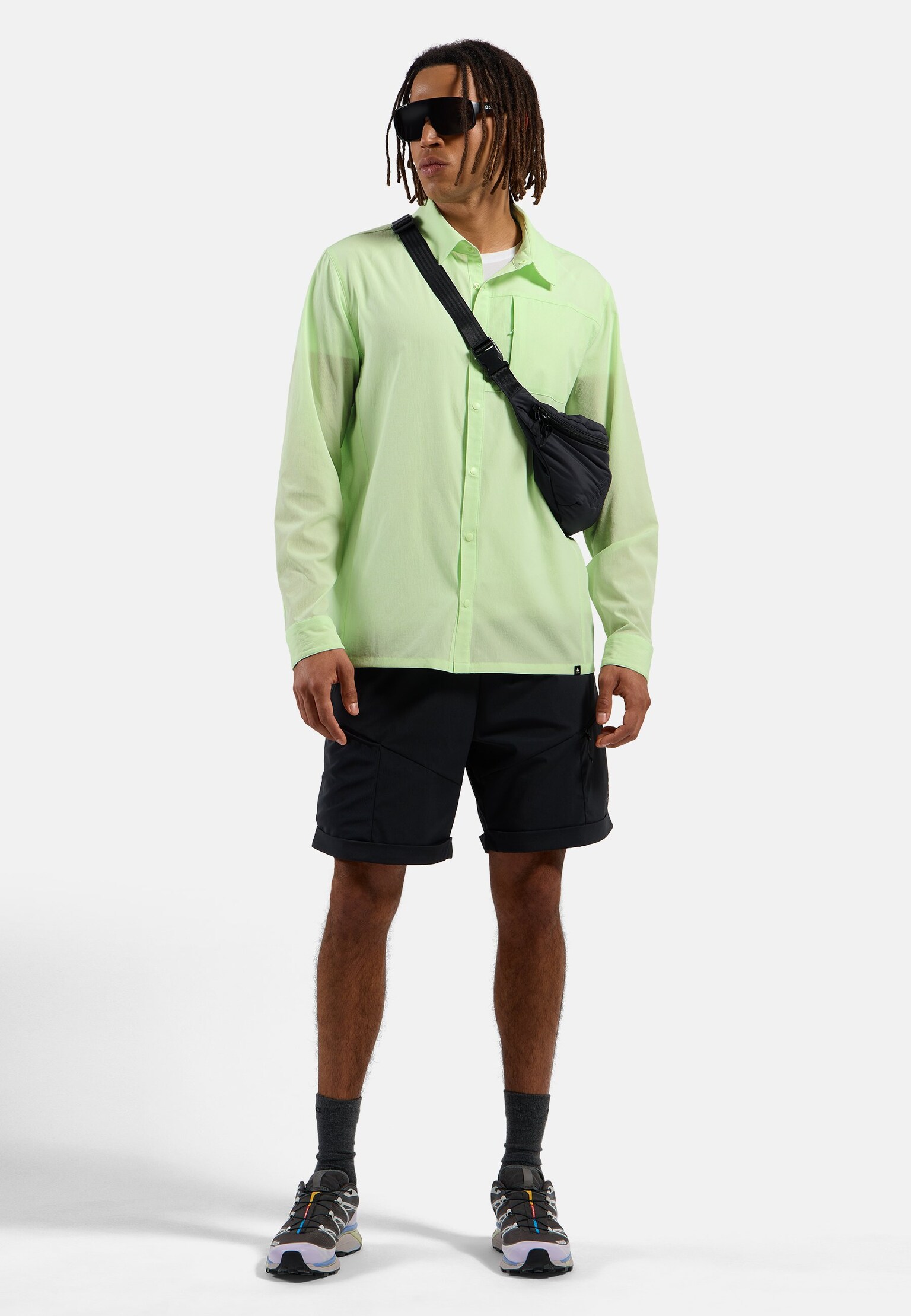 Essentials wandeloverhemd met lange mouwen