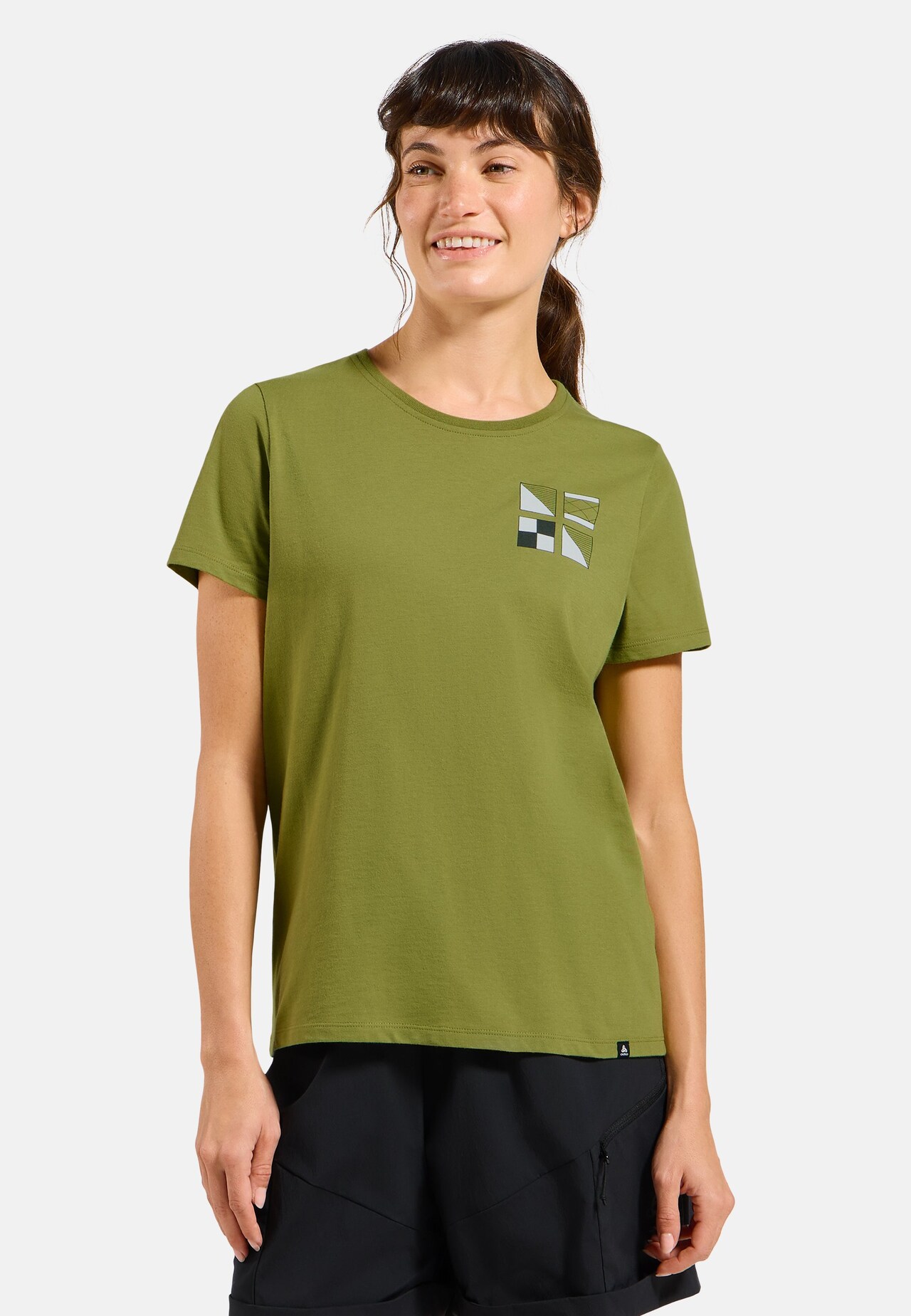 T-shirt Odlo Flags in misto cotone