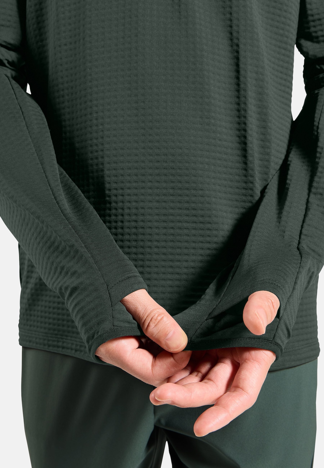 Felpa da running Essential Thermal a mezza zip