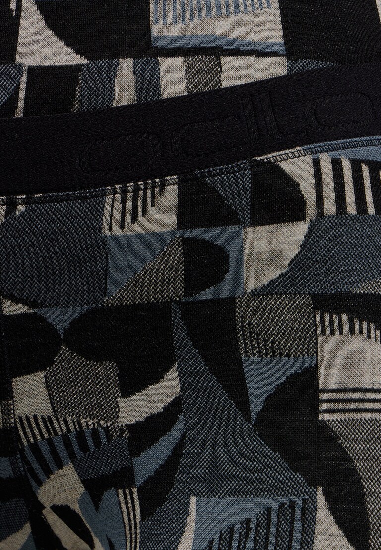 Collant technique à motif en jacquard Merino Warm