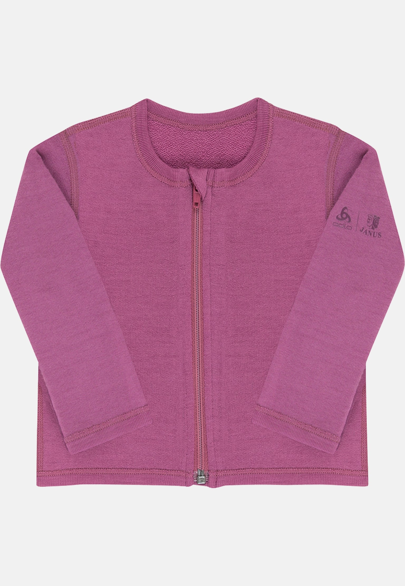 Felpa con zip mid layer in lana merino 250 della linea Espeland