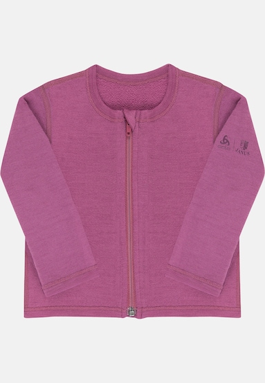 Felpa con zip mid layer in lana merino 250 della linea Espeland