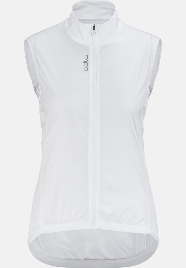 Essential Windproof Cycling Vest in white | High-Performance | Odlo