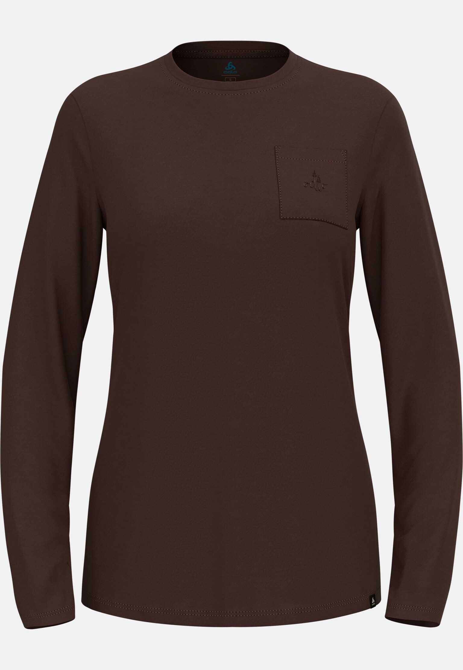 T-shirt à manches longues en laine mérinos 200 avec poche Ascent