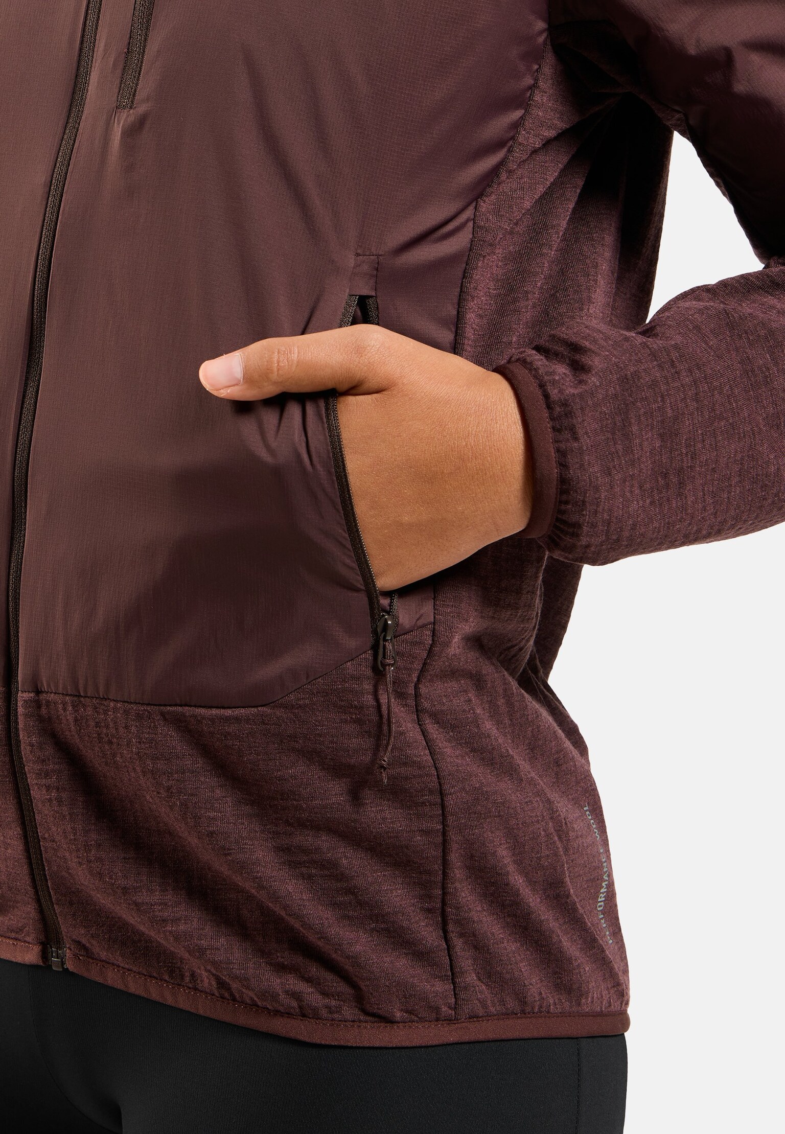 Veste hybride isolante en laine Ascent