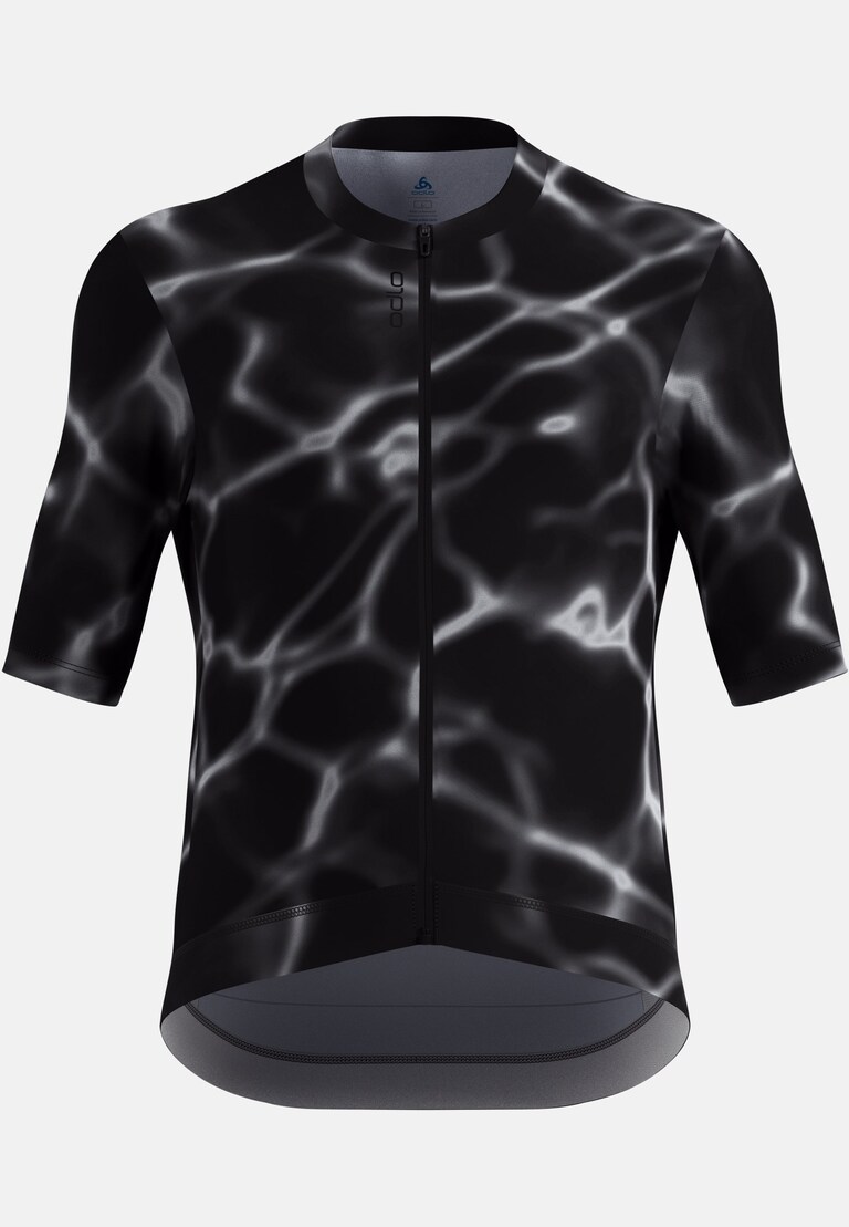 The Zeroweight Pro Chill-Tec full-zip print cycling jersey