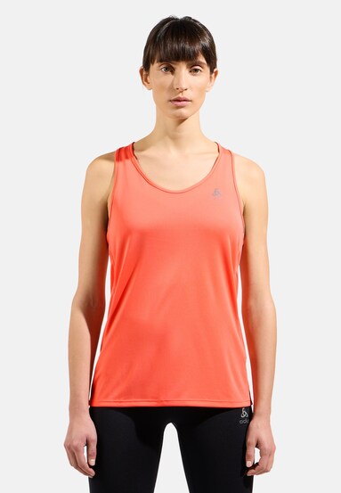 Essentials-basislaaghardloopsinglet voor dames