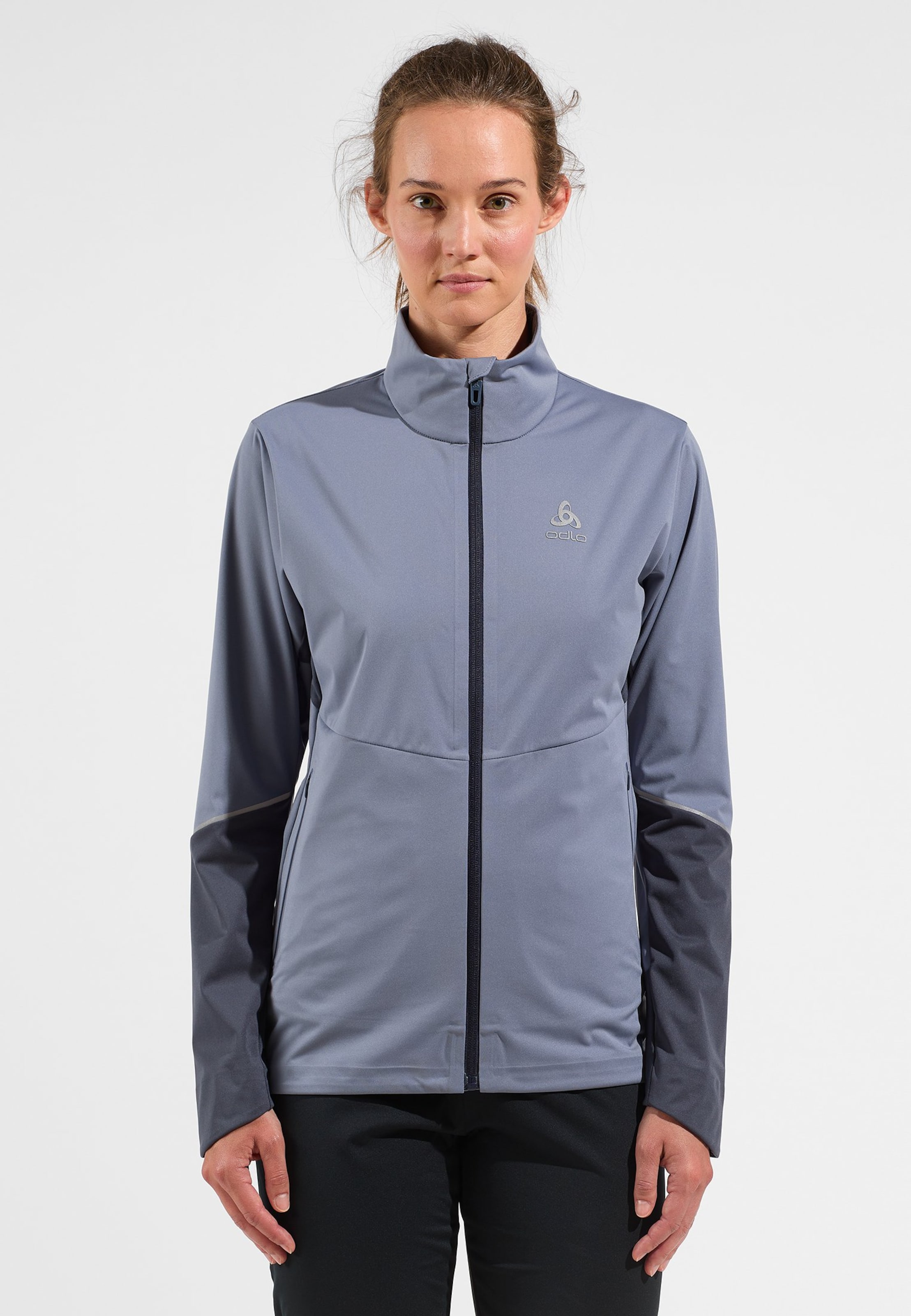 Odlo Langnes Langlaufjacke für Damen - Skilanglauf - grau, XS
