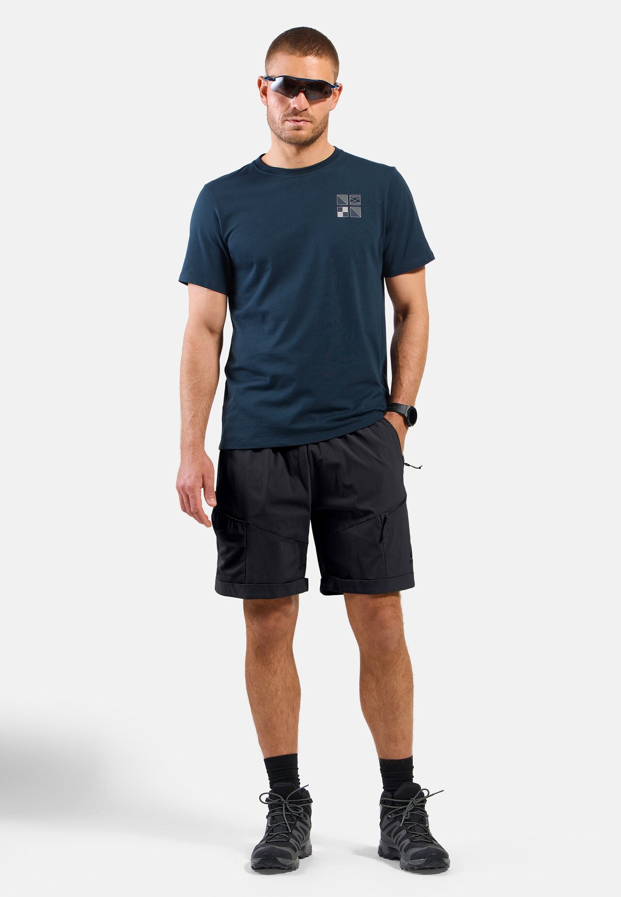 T-shirt Odlo Flags in misto cotone