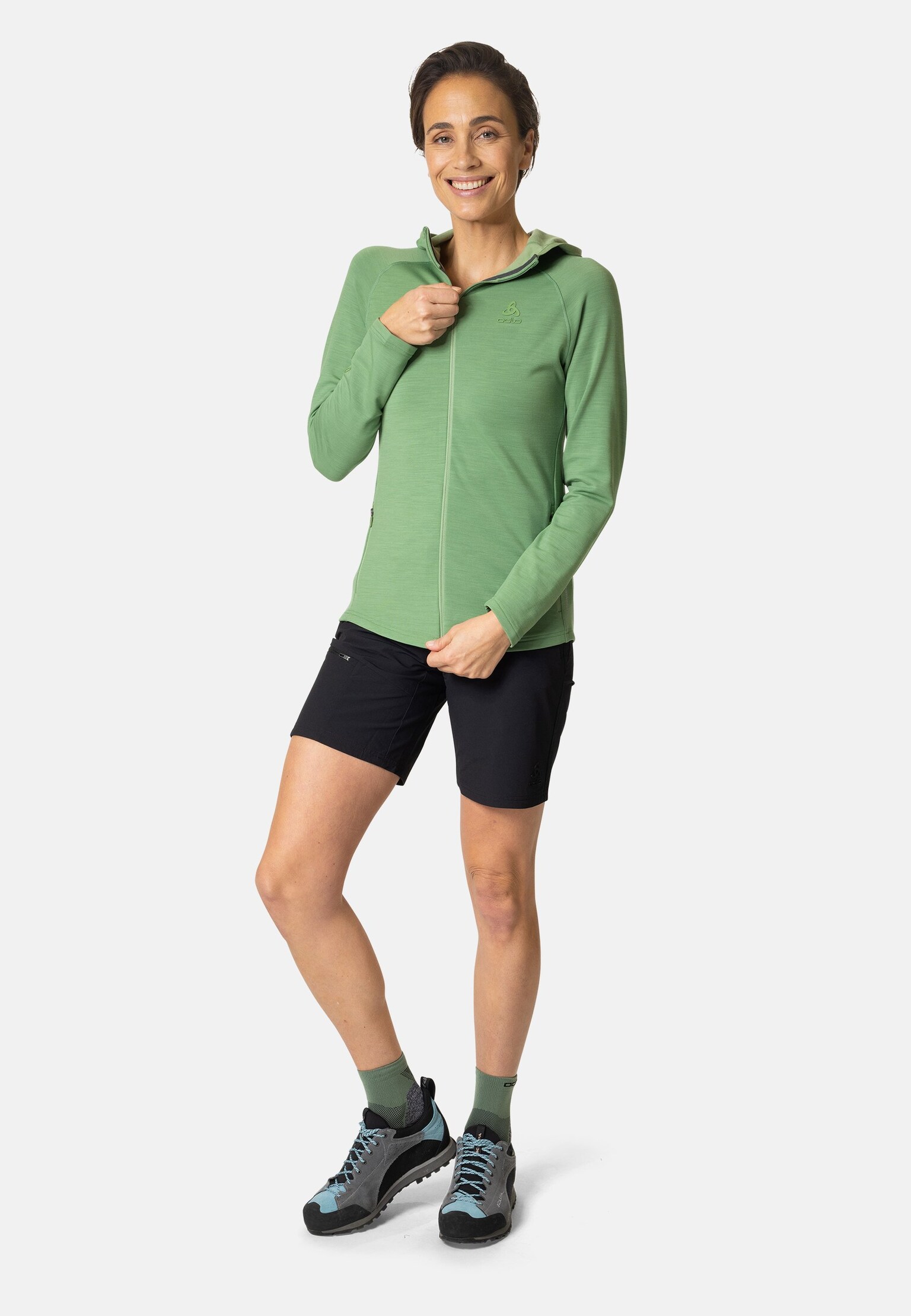 The Ascent Performance Wool Warm mid layer hooded zip