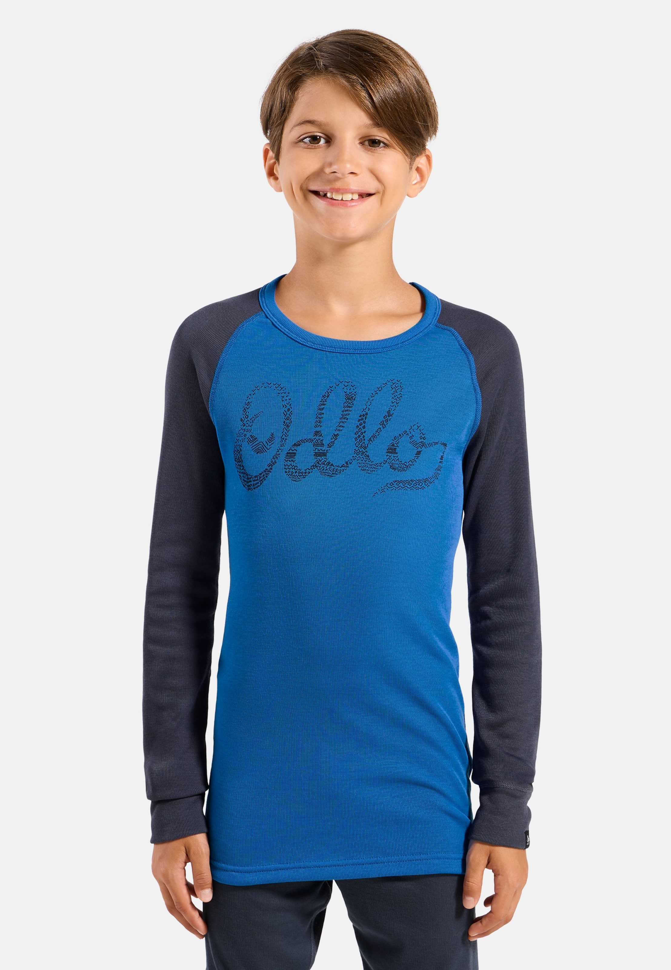 Odlo Ensemble de sous-vêtements techniques Active Warm pour enfant, 116, blau