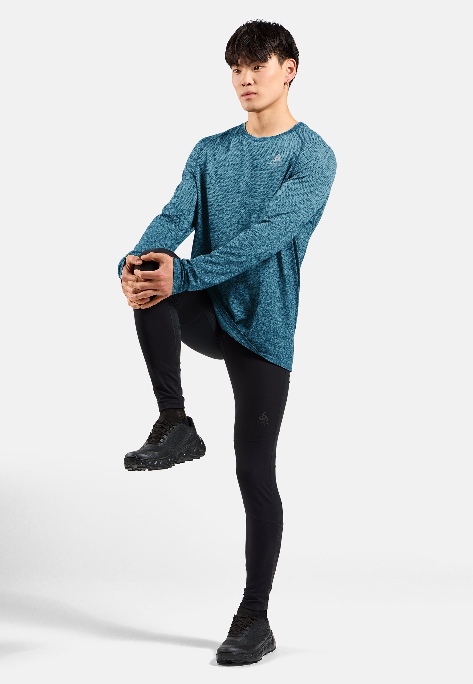 Essentials naadloos hardloopshirt met lange mouwen