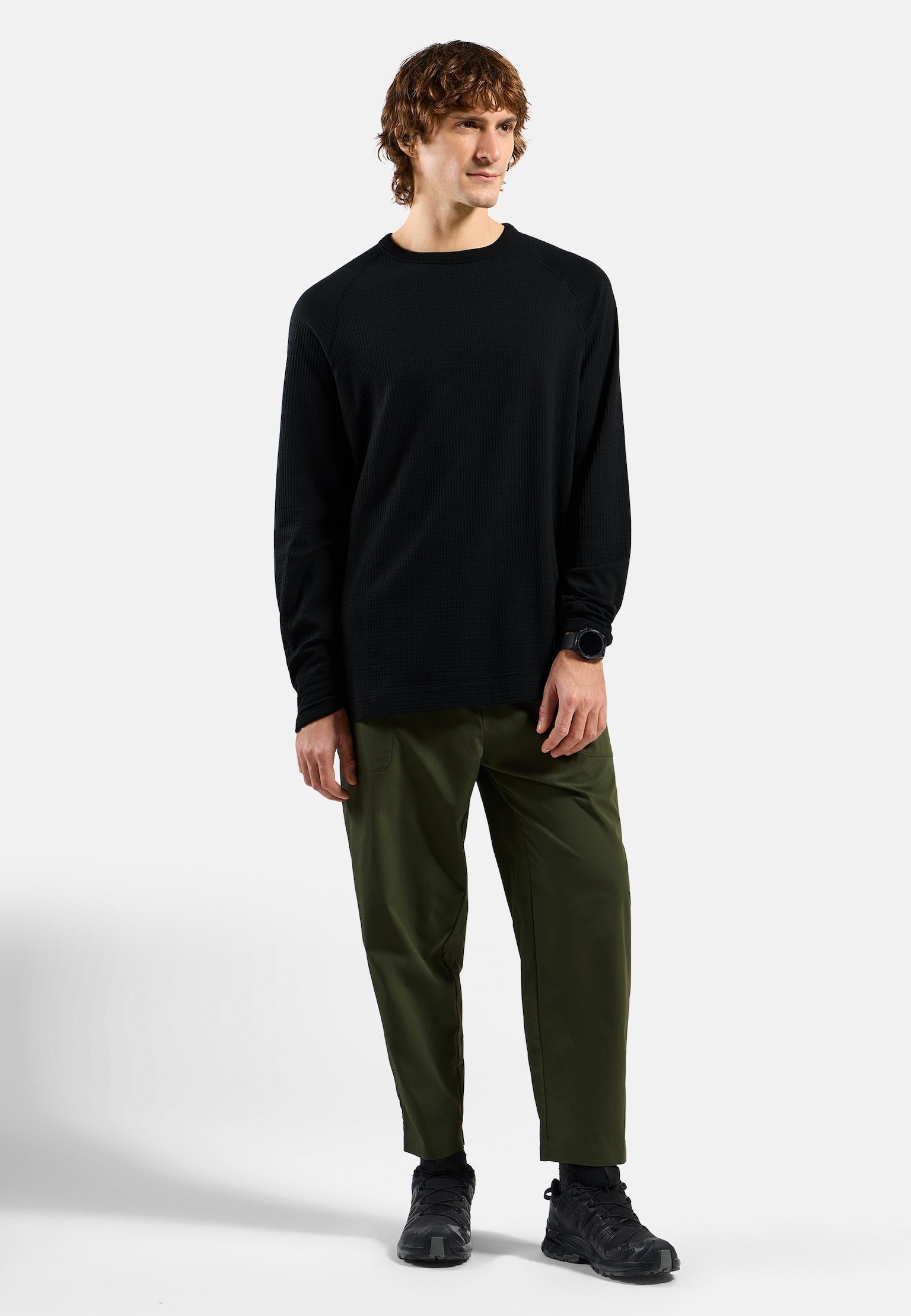 Wool Waffle Langarm-Shirt