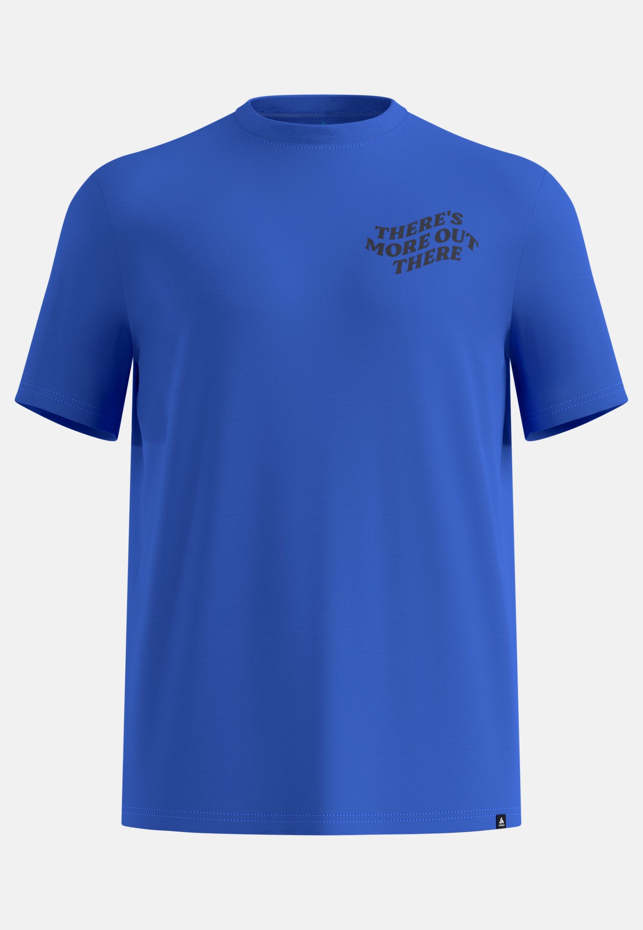 Odlo Ascent There’s More Out There T-Shirt aus Baumwollmix für Herren, XL, blau