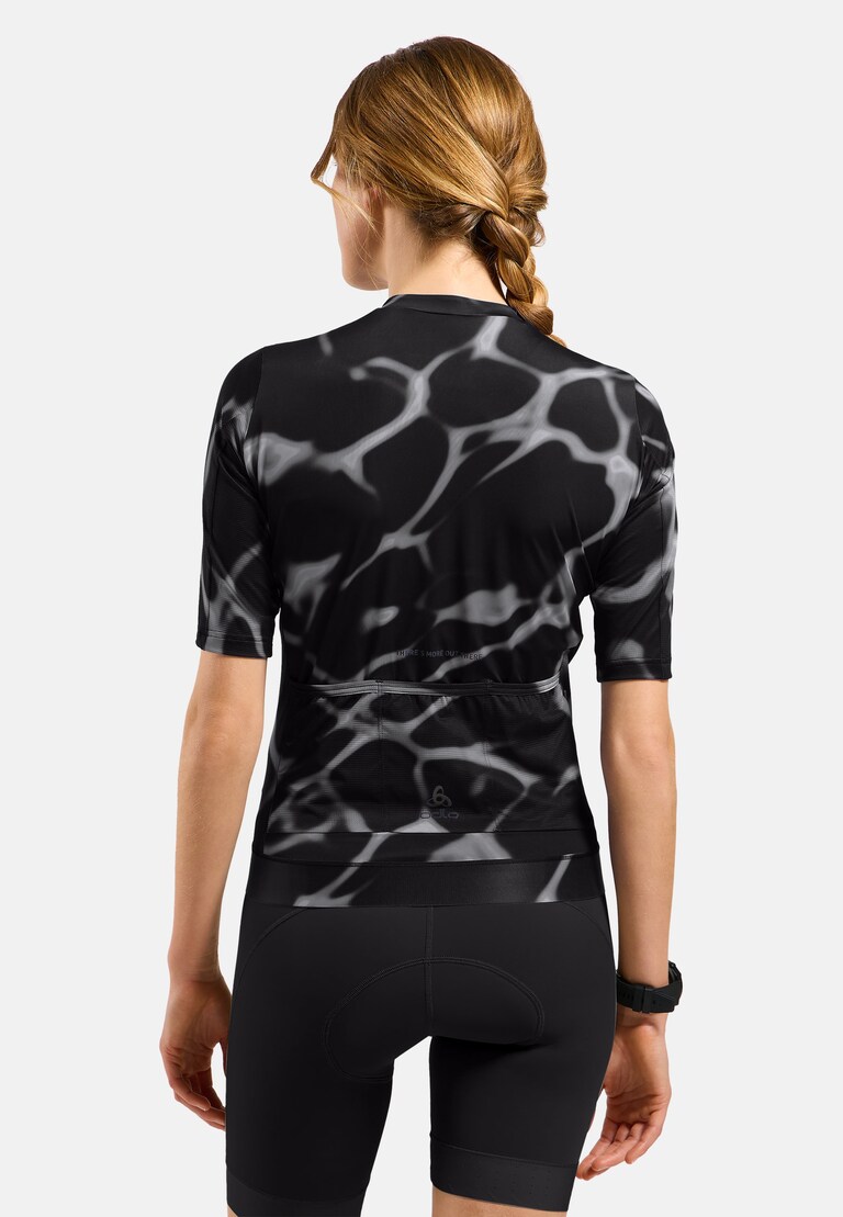 The Zeroweight Pro Chill-Tec full-zip print cycling jersey