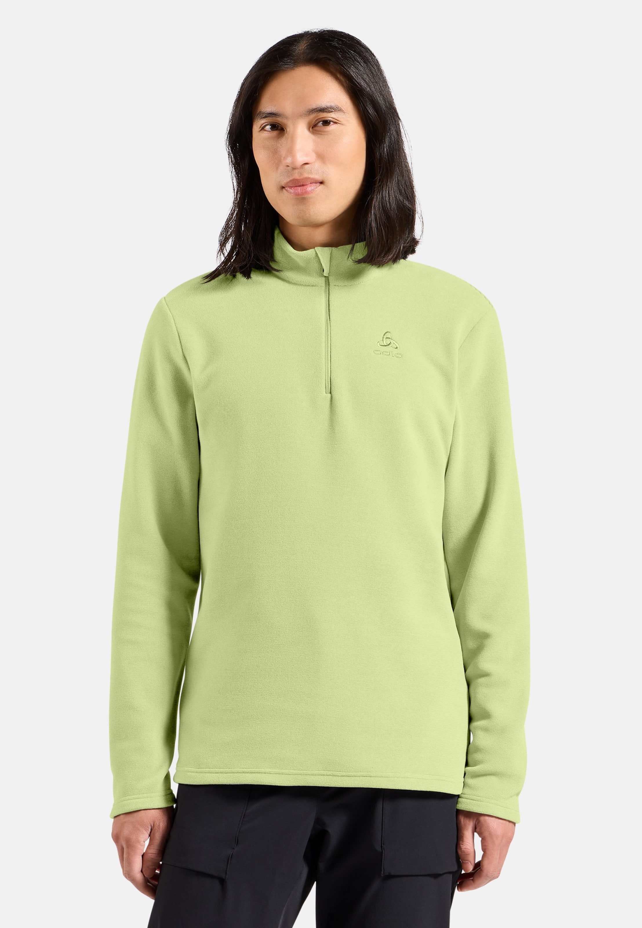 Odlo Roy Mid Layer mit Halbreißverschluss für Herren, M, grün