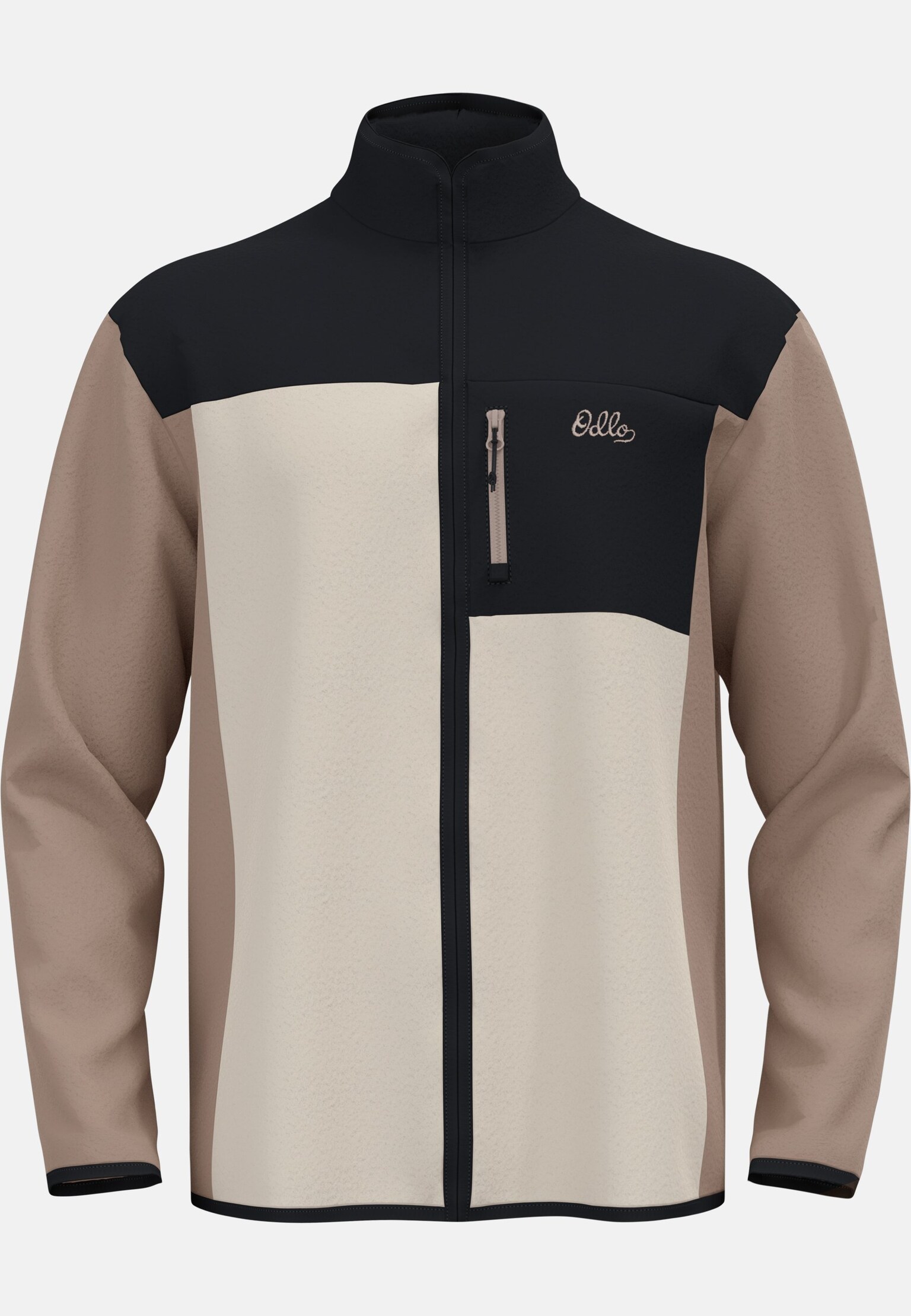 Essential High Pile Blocked Full-Zip Mid Layer