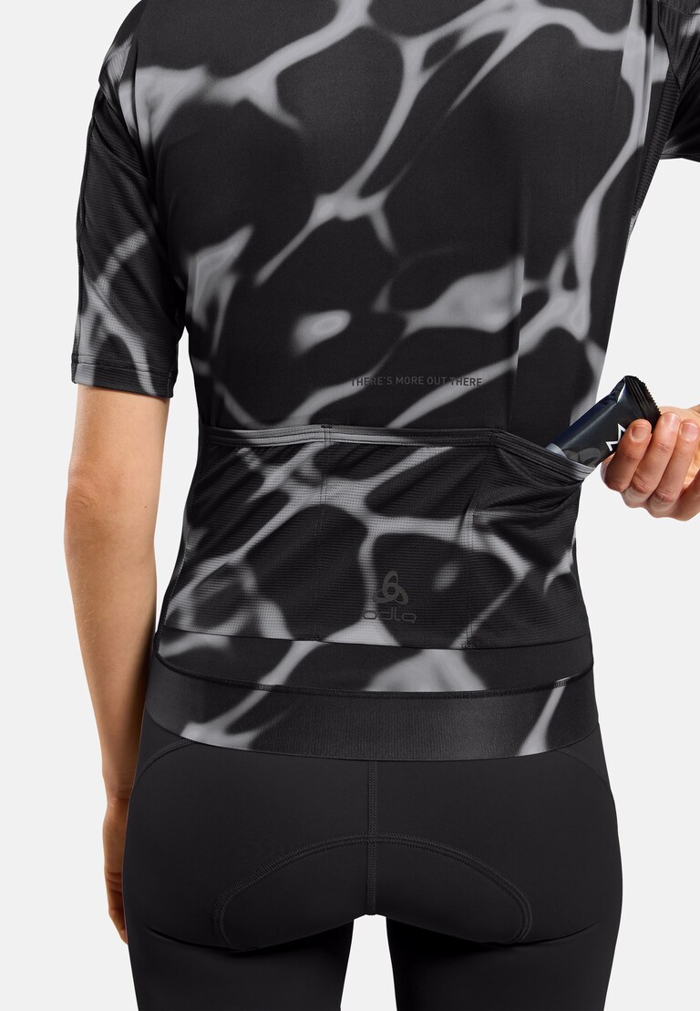 The Zeroweight Pro Chill-Tec full-zip print cycling jersey