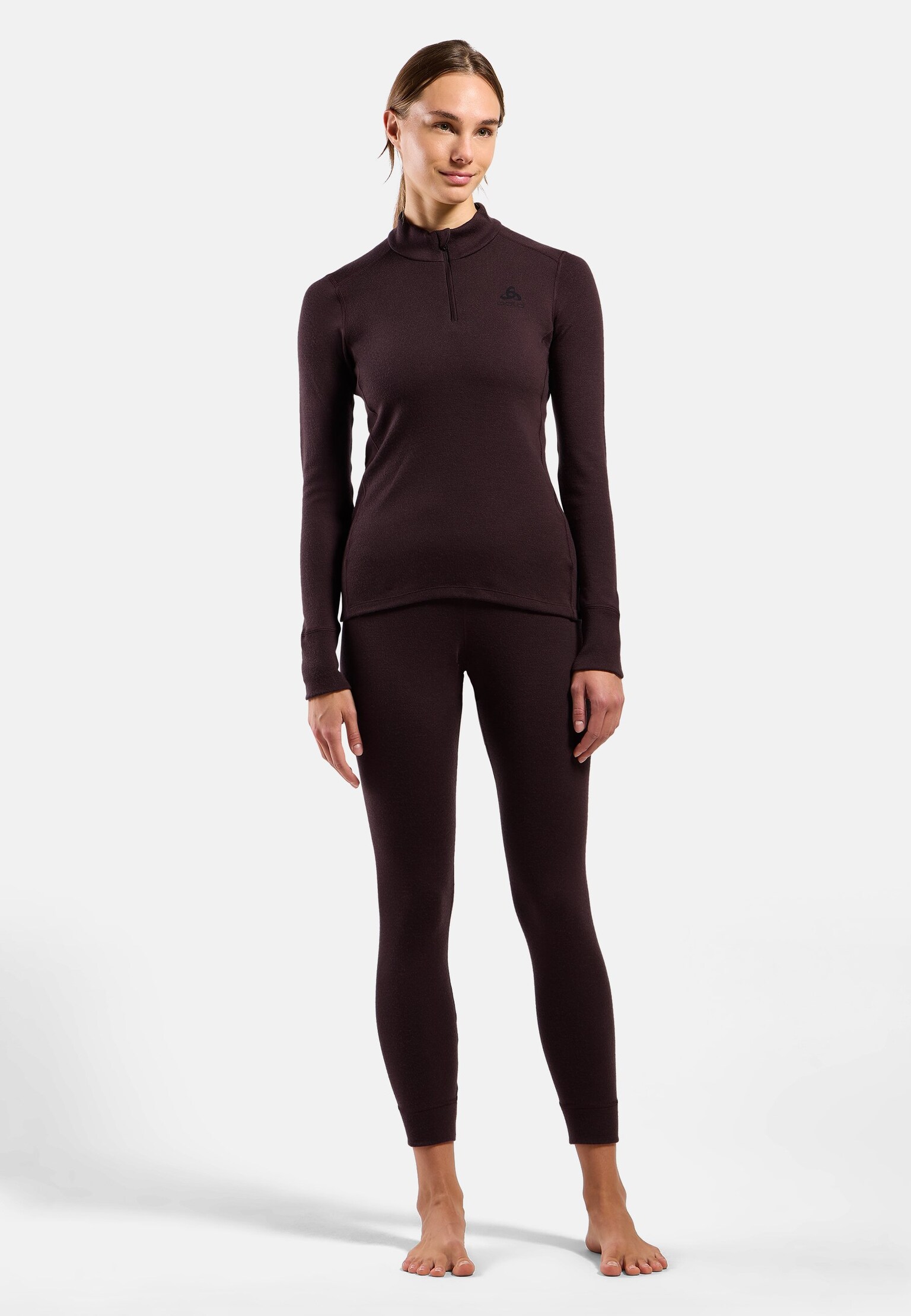 Sous-vêtement technique à demi-zip en laine mérinos 260 Natural