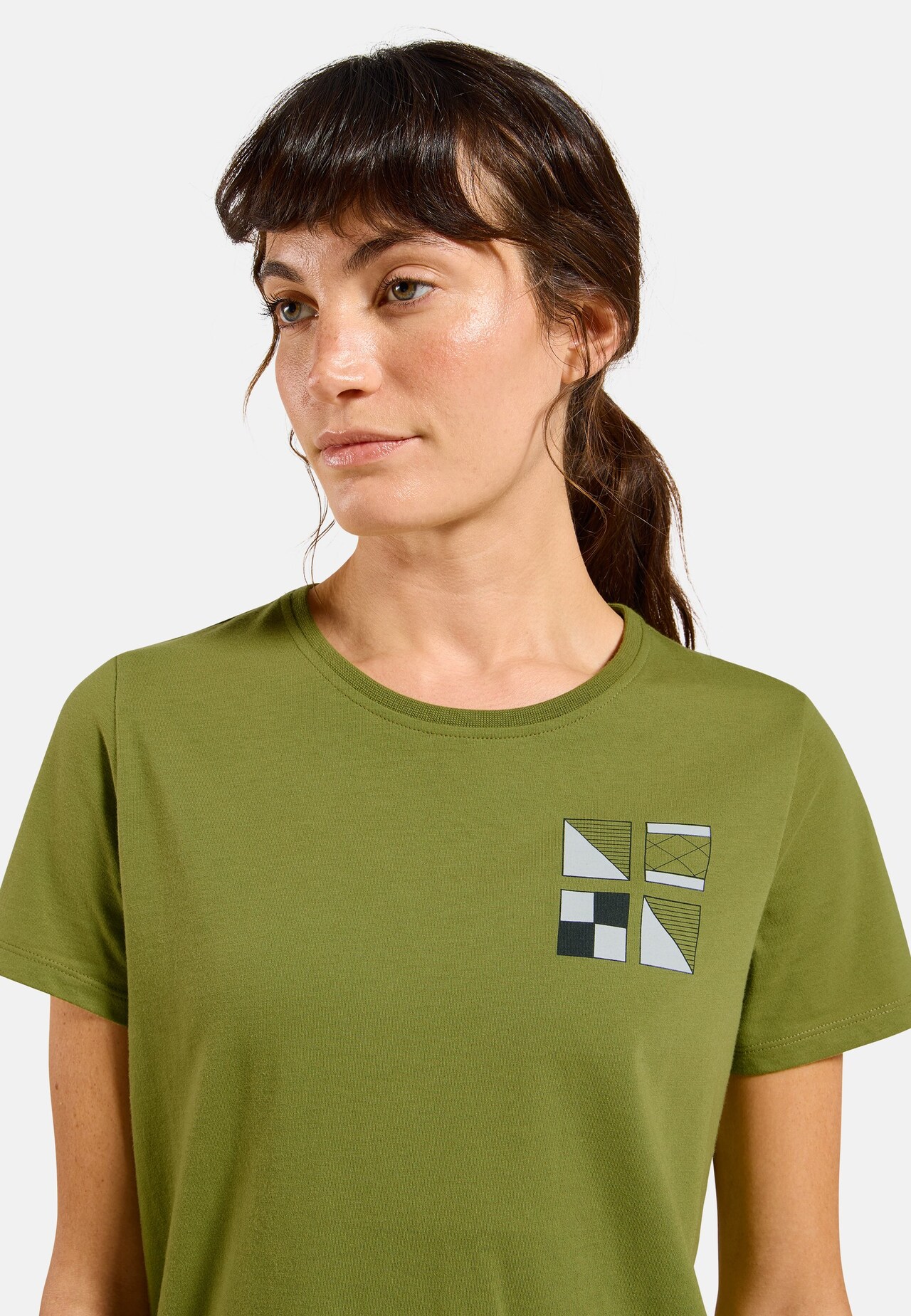 T-shirt Odlo Flags in misto cotone