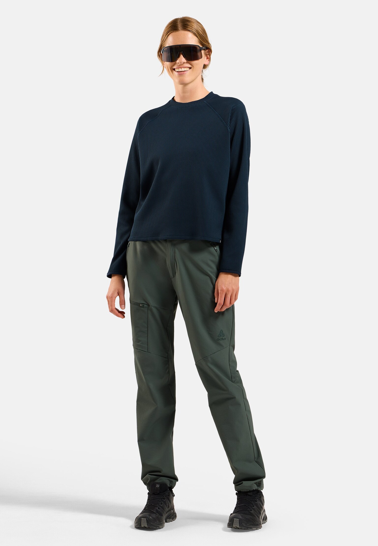 Cubic Multisport mid layer met ronde hals