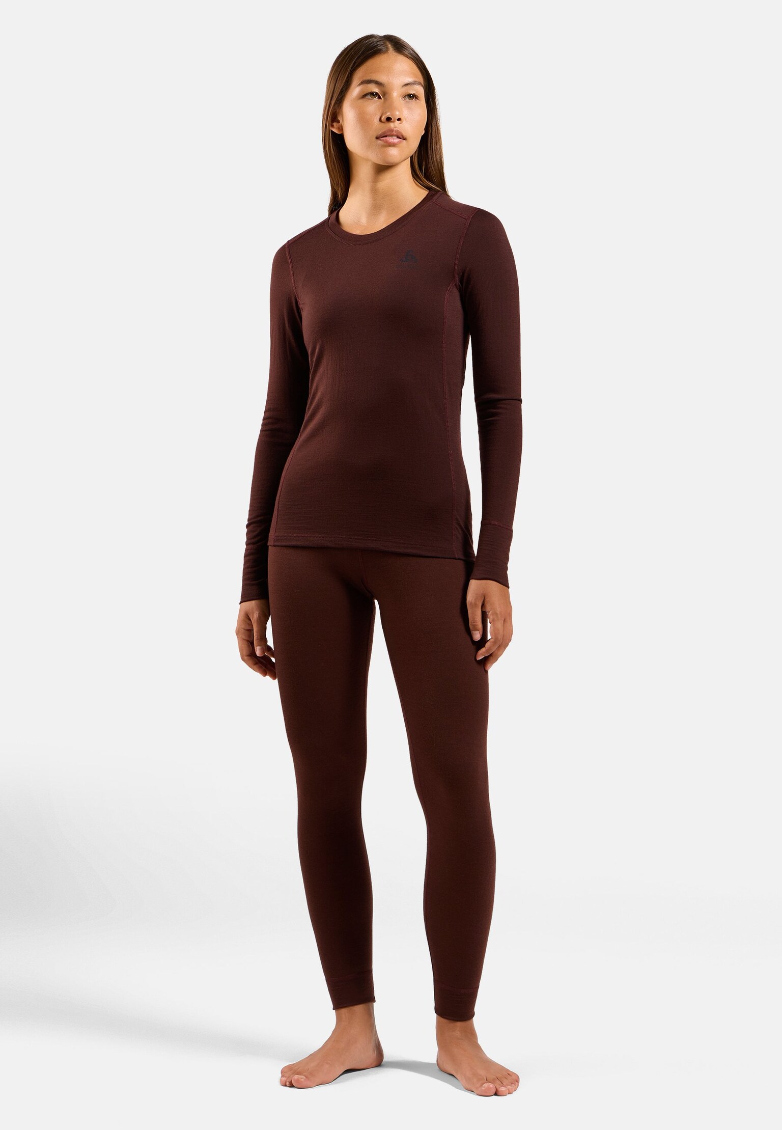 T-shirt technique à manches longues Natural 100 % Merino Warm pour femme