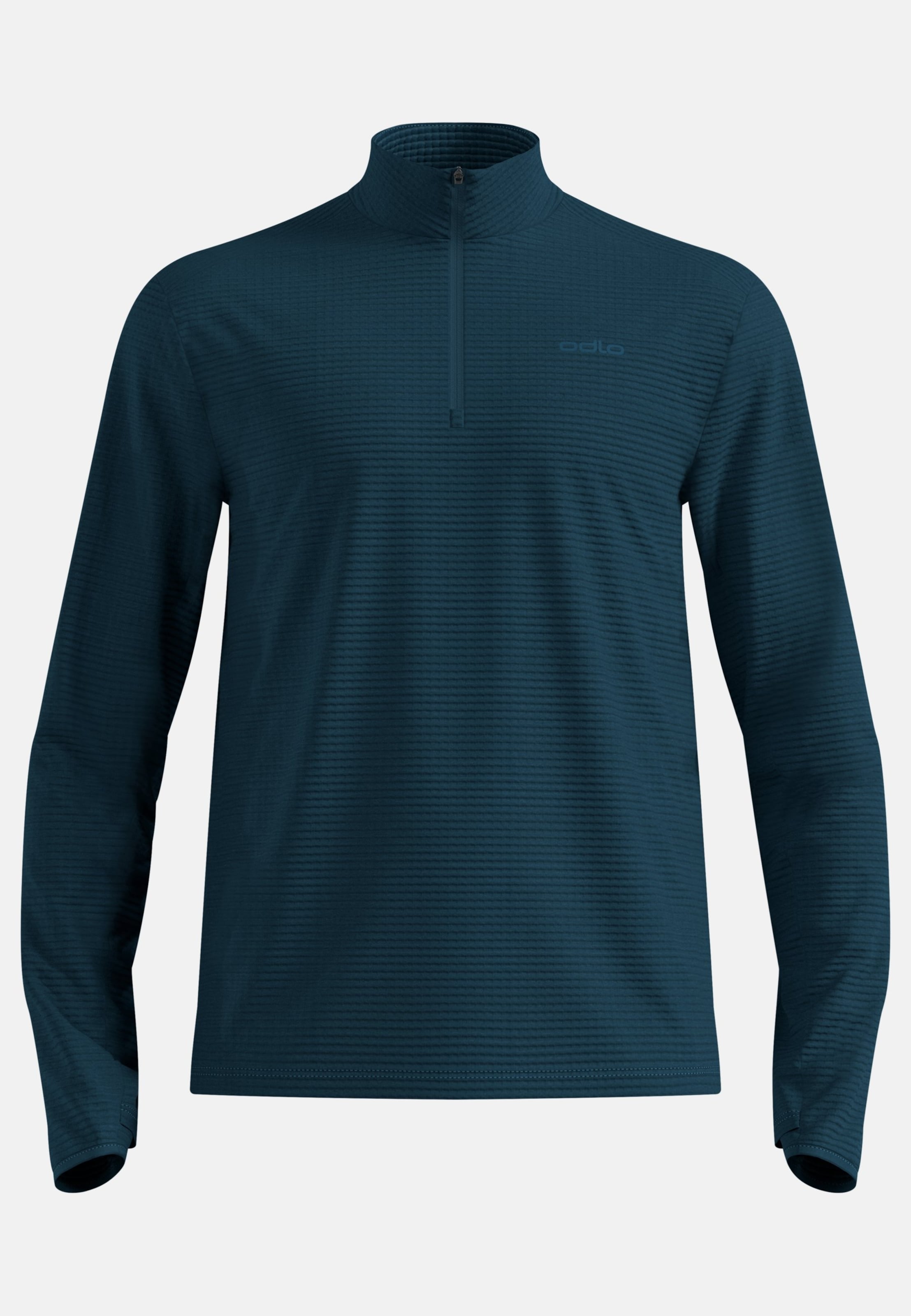 Odlo Essential Thermal Lauf-Mid Layer Half-Zip für Herren - Trail Running, Ski & Snow - marineblau, XS