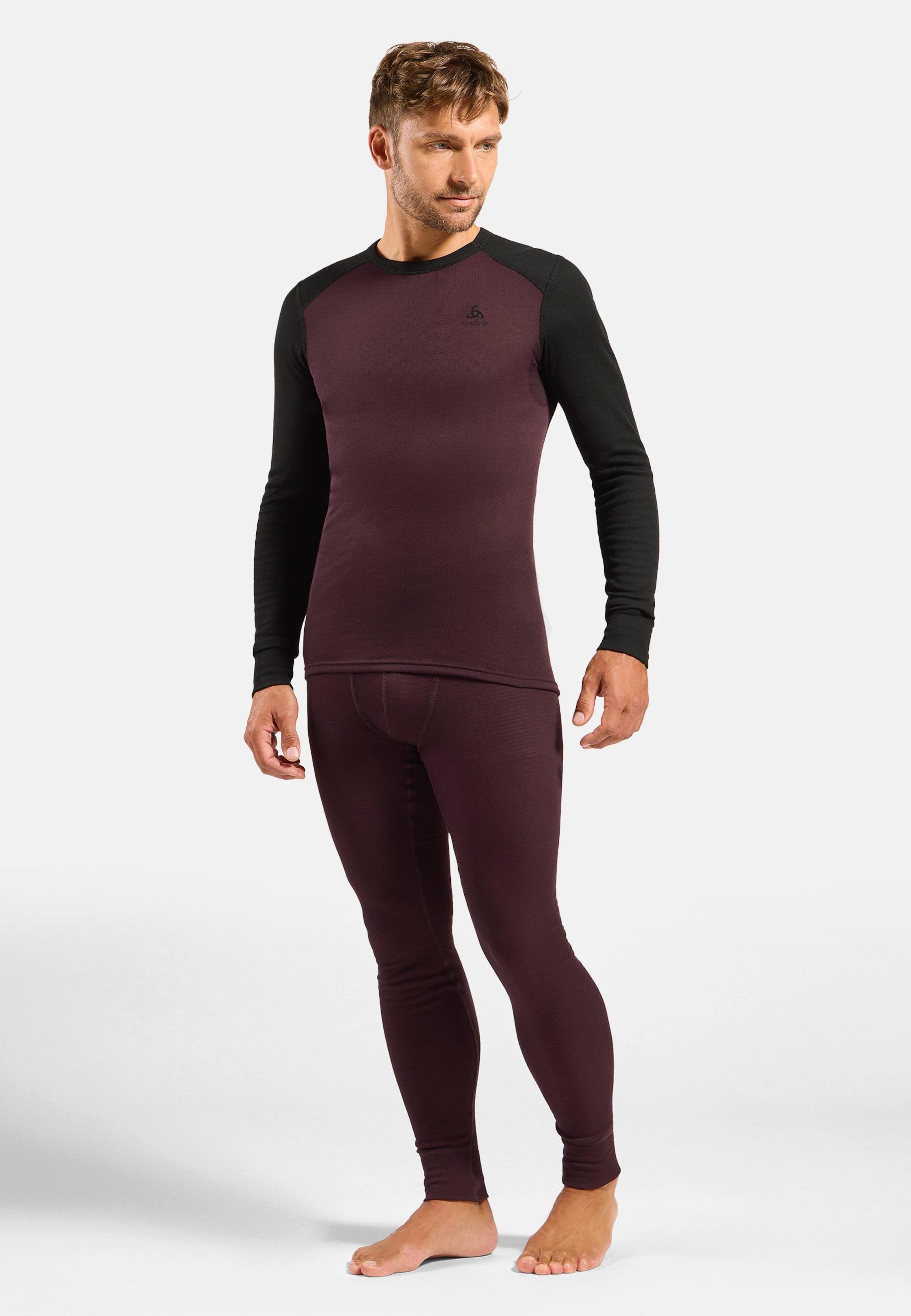 Odlo Active Warm Base layer Set für Herren, S, marone