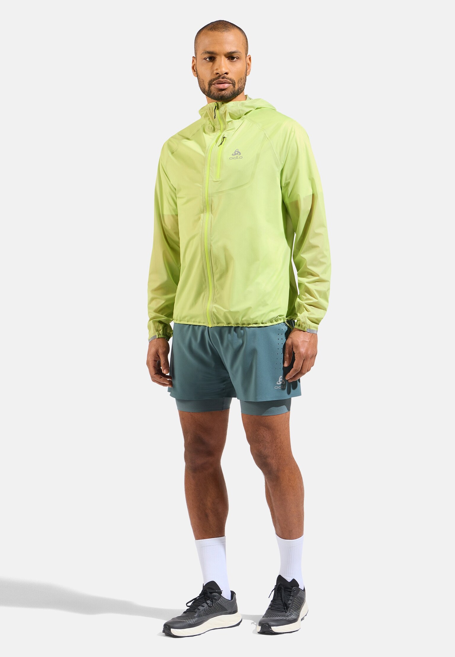 Wasserdichte Zeroweight Dual Dry Performance Knit Laufjacke