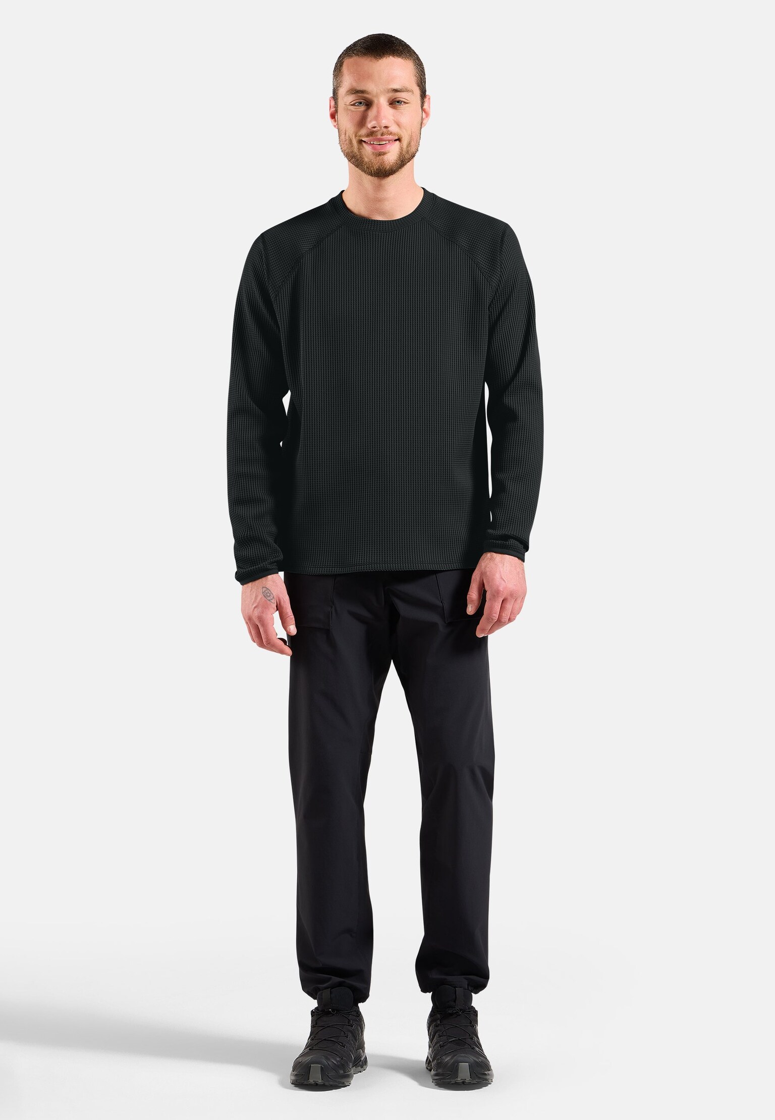 Cubic Multisport mid layer met ronde hals