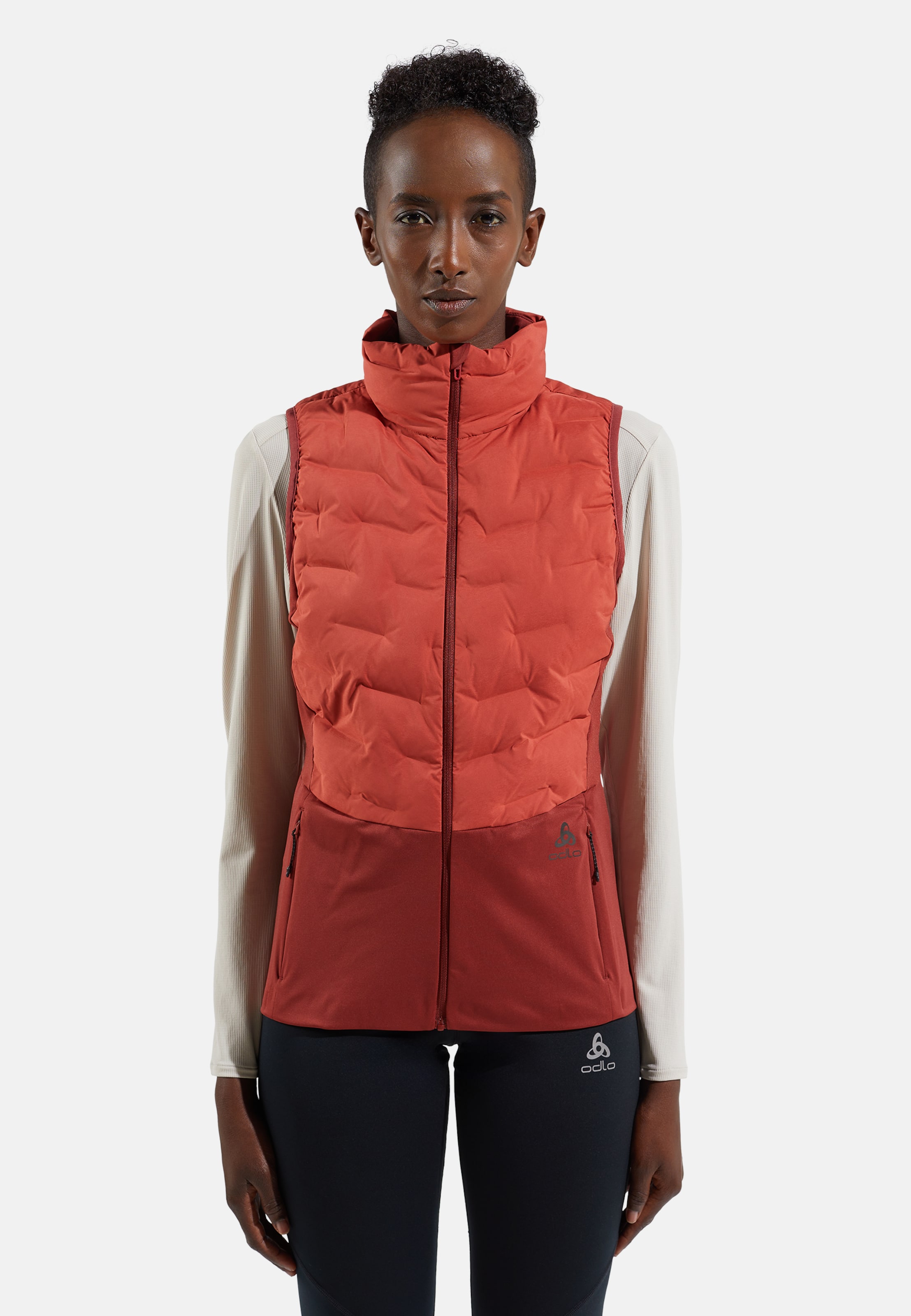 Odlo Zeroweight Insulator Laufweste für Damen, XS, rot