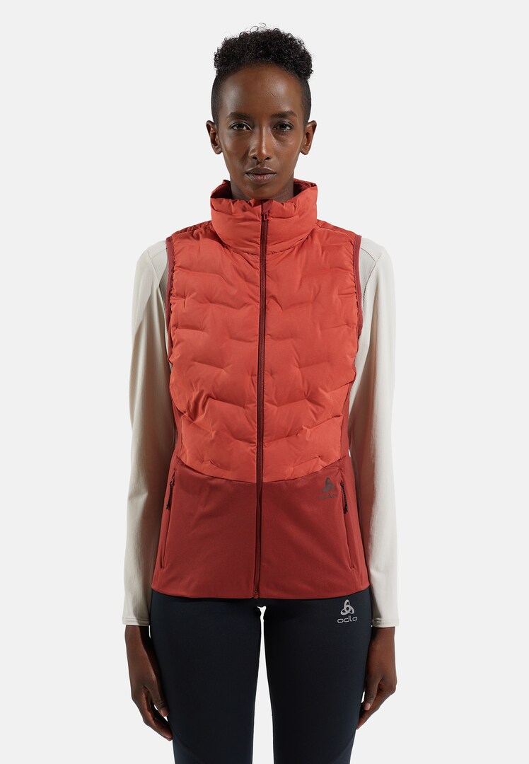 The Zeroweight Insulator running vest in cinnabar - spiced The Zeroweight Insulator running vest in cinnabar - spiced