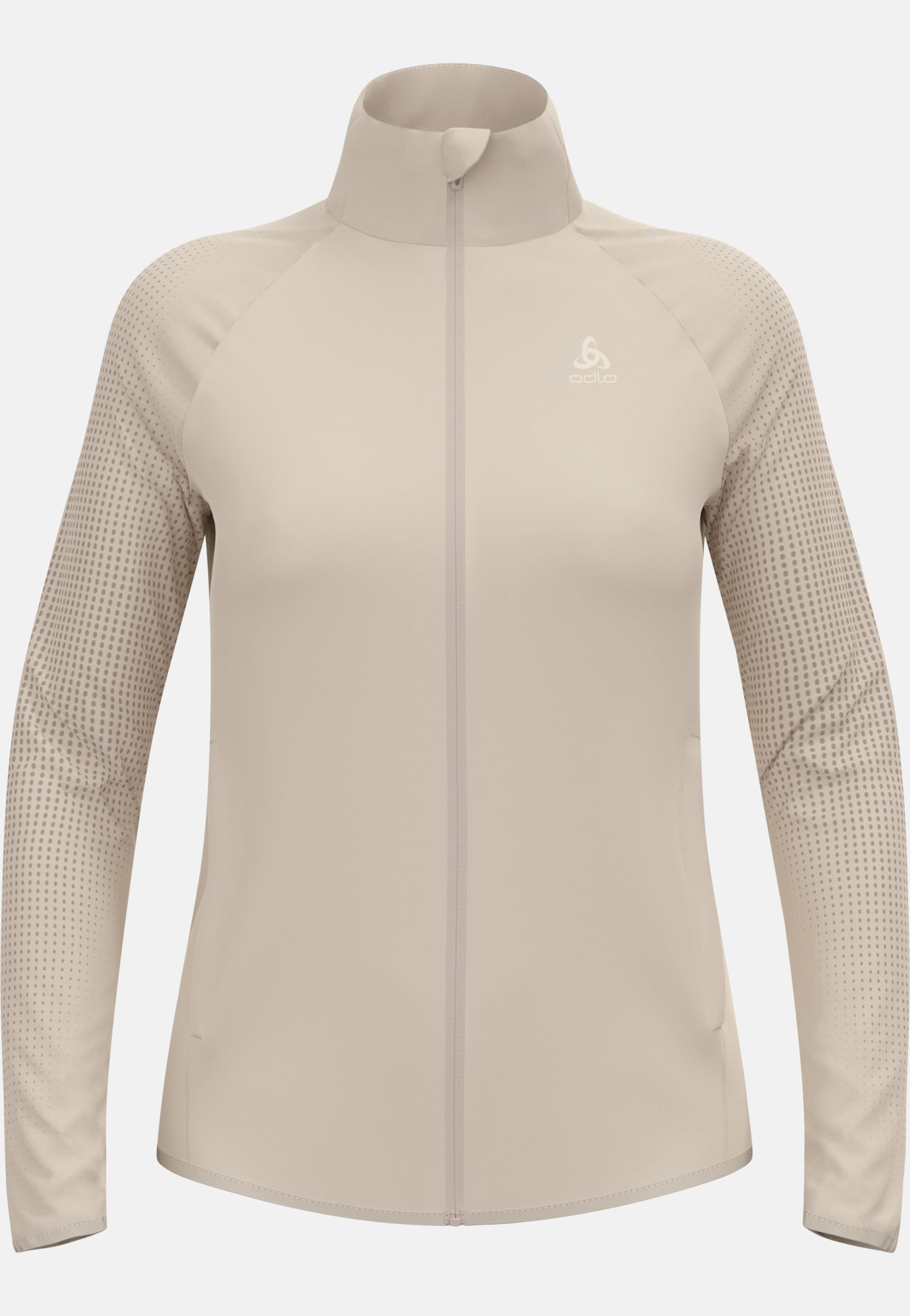 Odlo Zeroweight Warm Hybrid-Laufjacke 2.0 für Damen, M, beige