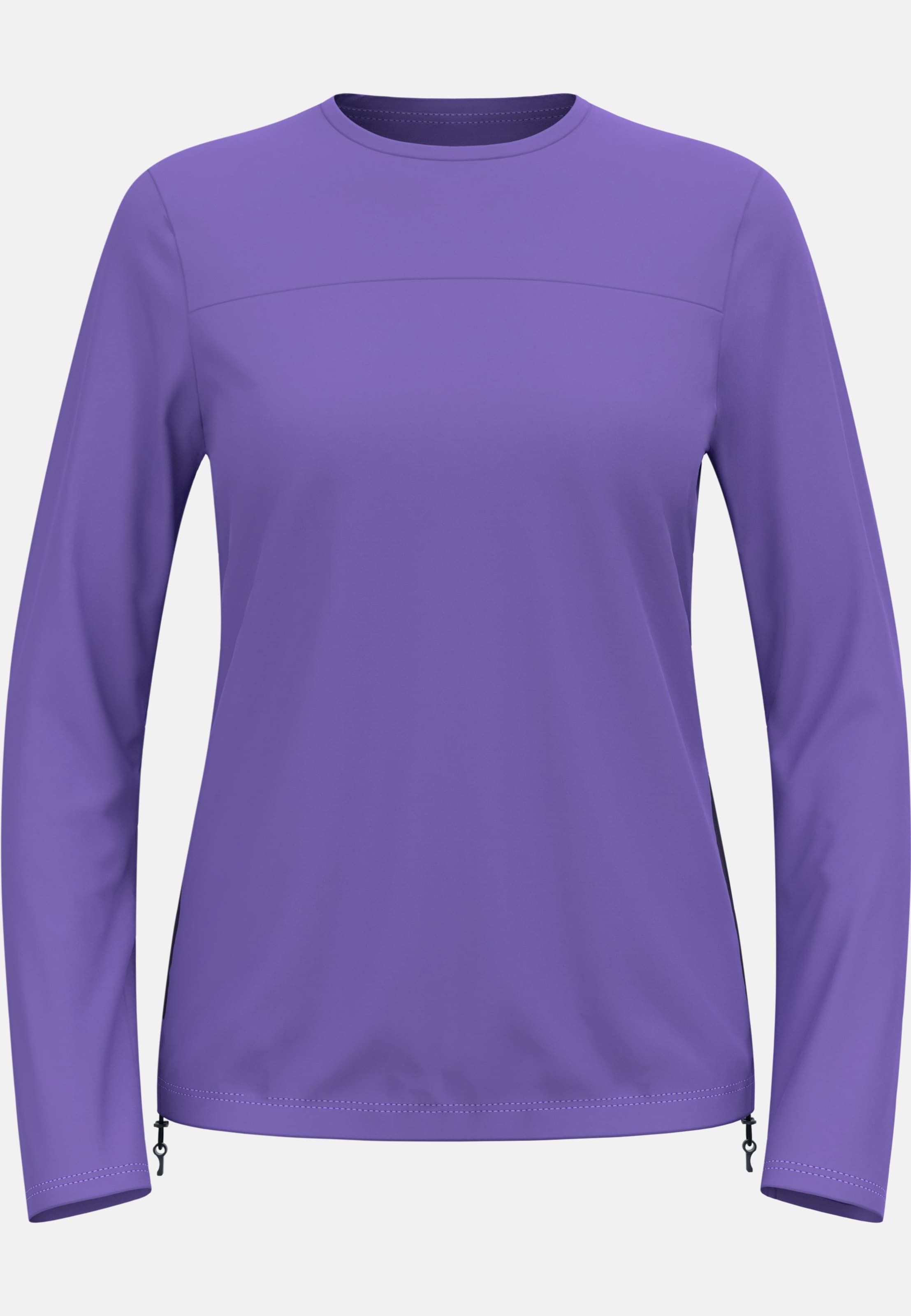 Odlo Explorer Chill-Tec Cargo-Langarmshirt für Damen, XL, lila