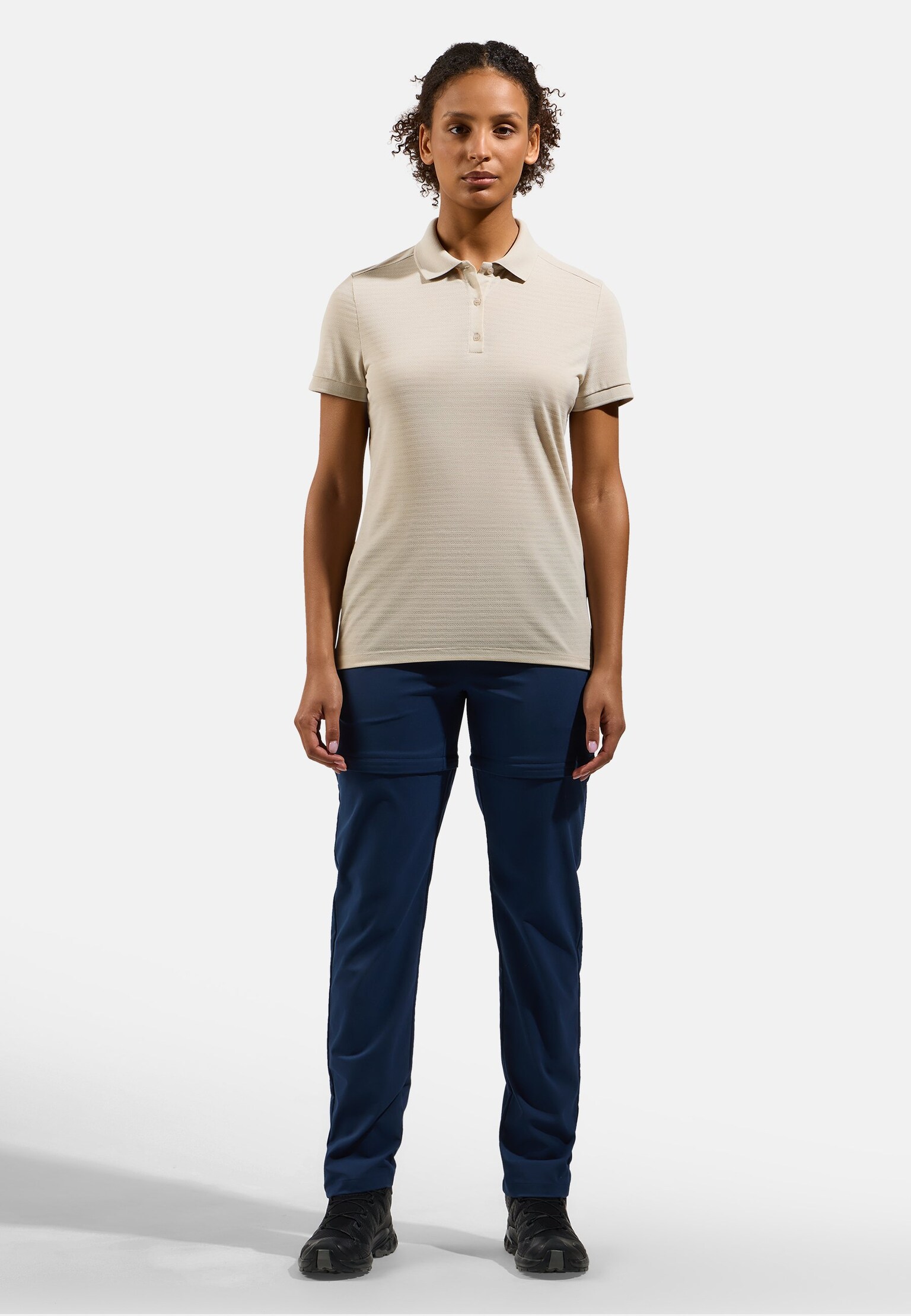 The Ascent natural polo shirt