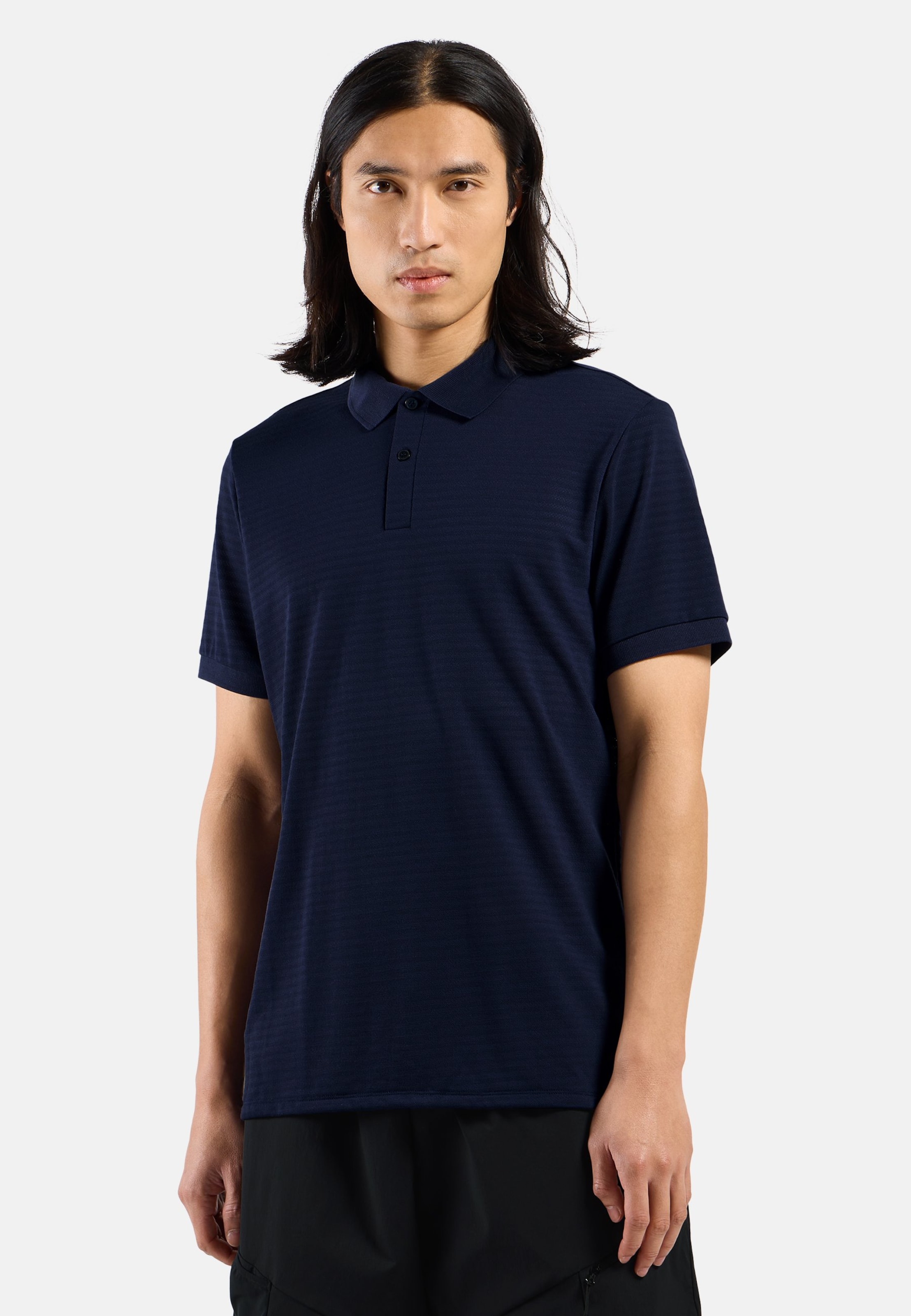 Odlo Ascent Poloshirt mit Naturfasern für Herren, XXL, blau