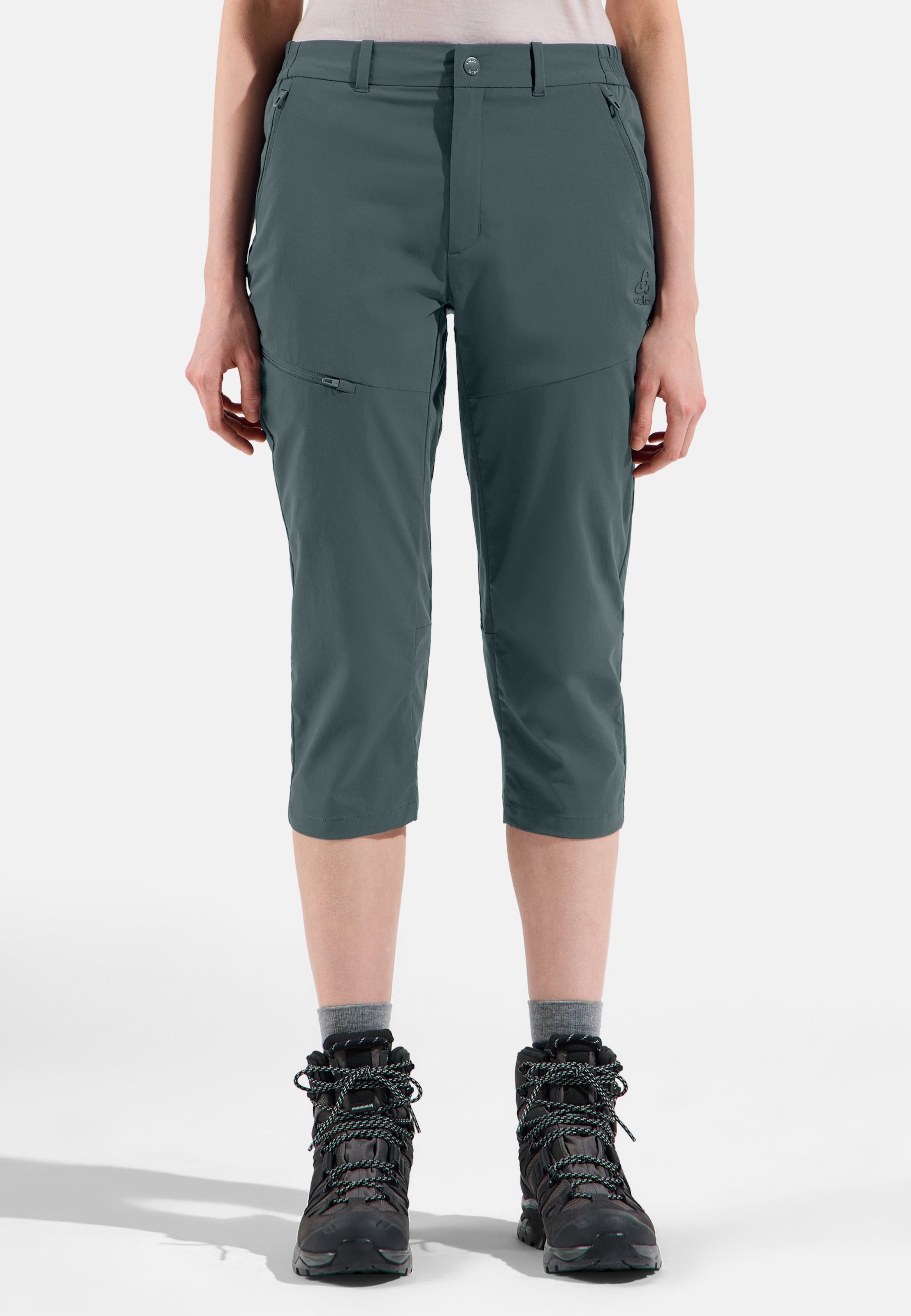 Odlo Ascent Light 3/4-Wanderhose für Damen, 34, grün