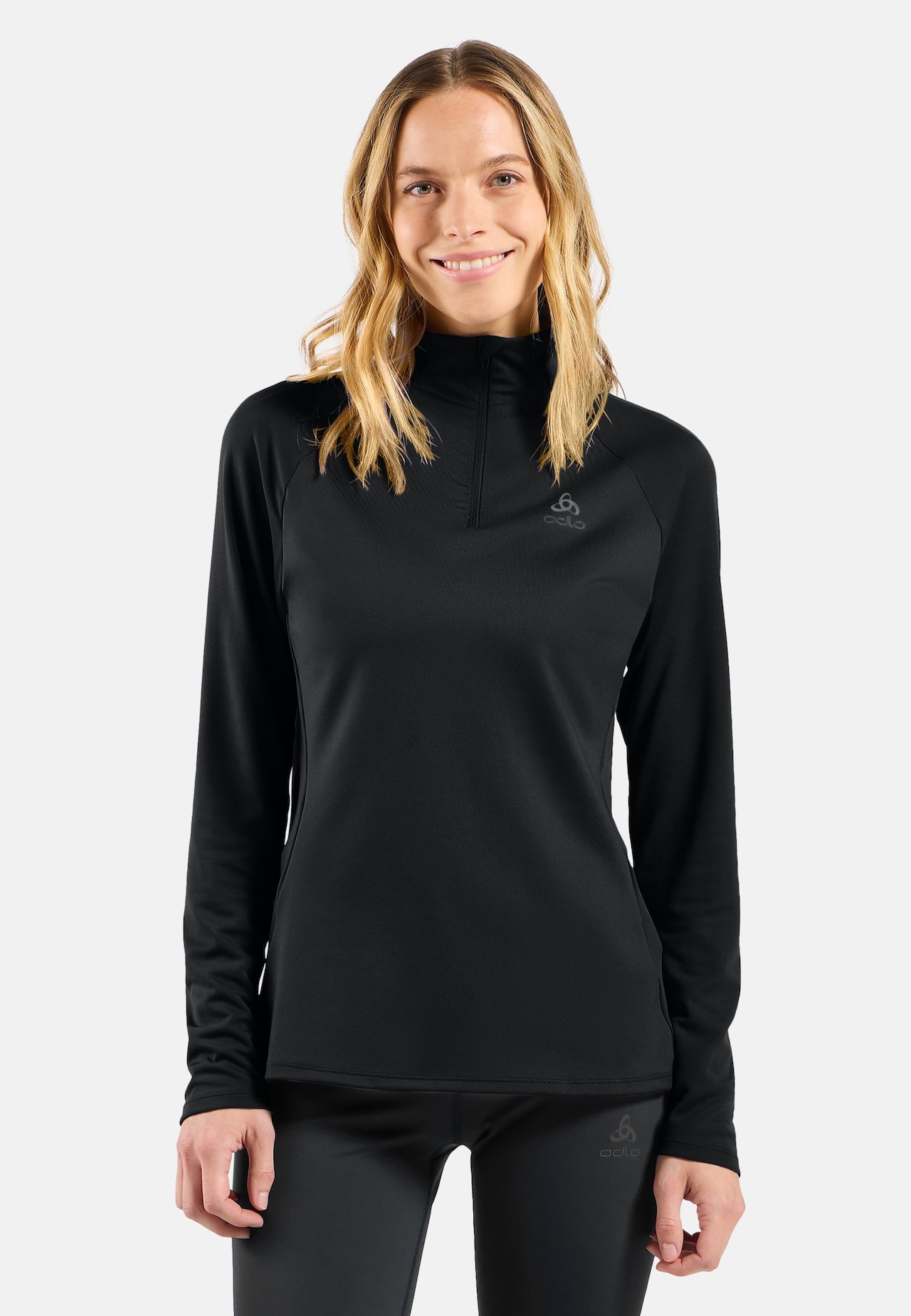 Felpa da running Essential Ceramiwarm a mezza zip